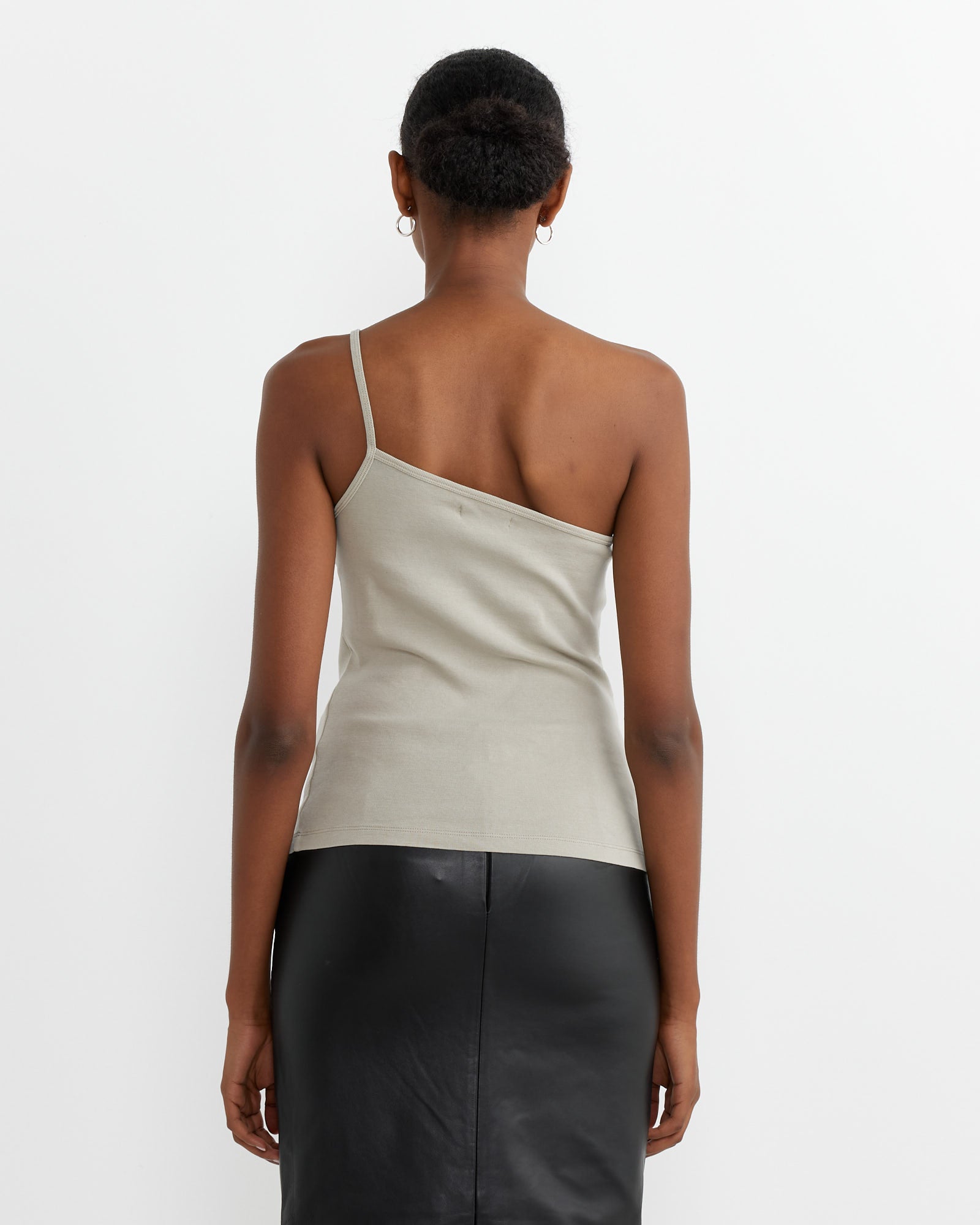 One Shoulder Tank in Moss Grey – Mohawk General Store