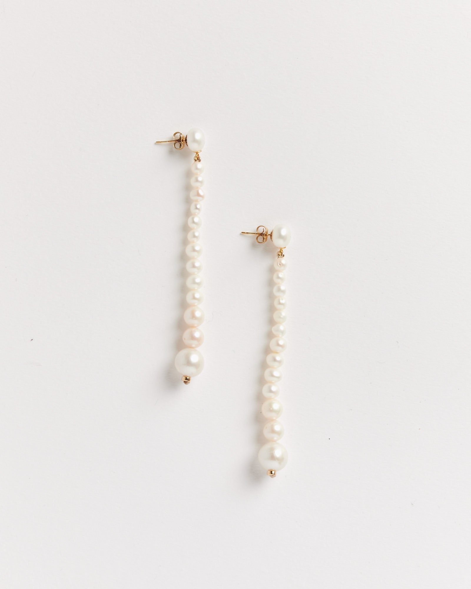 Gertrude Earrings in Gold Plated/Pearl