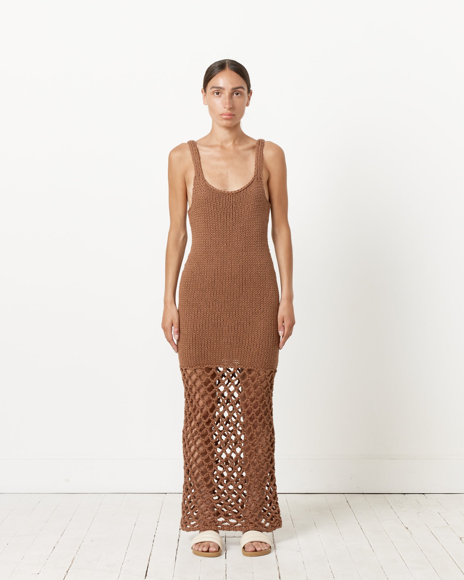 Sade Dress in Brown