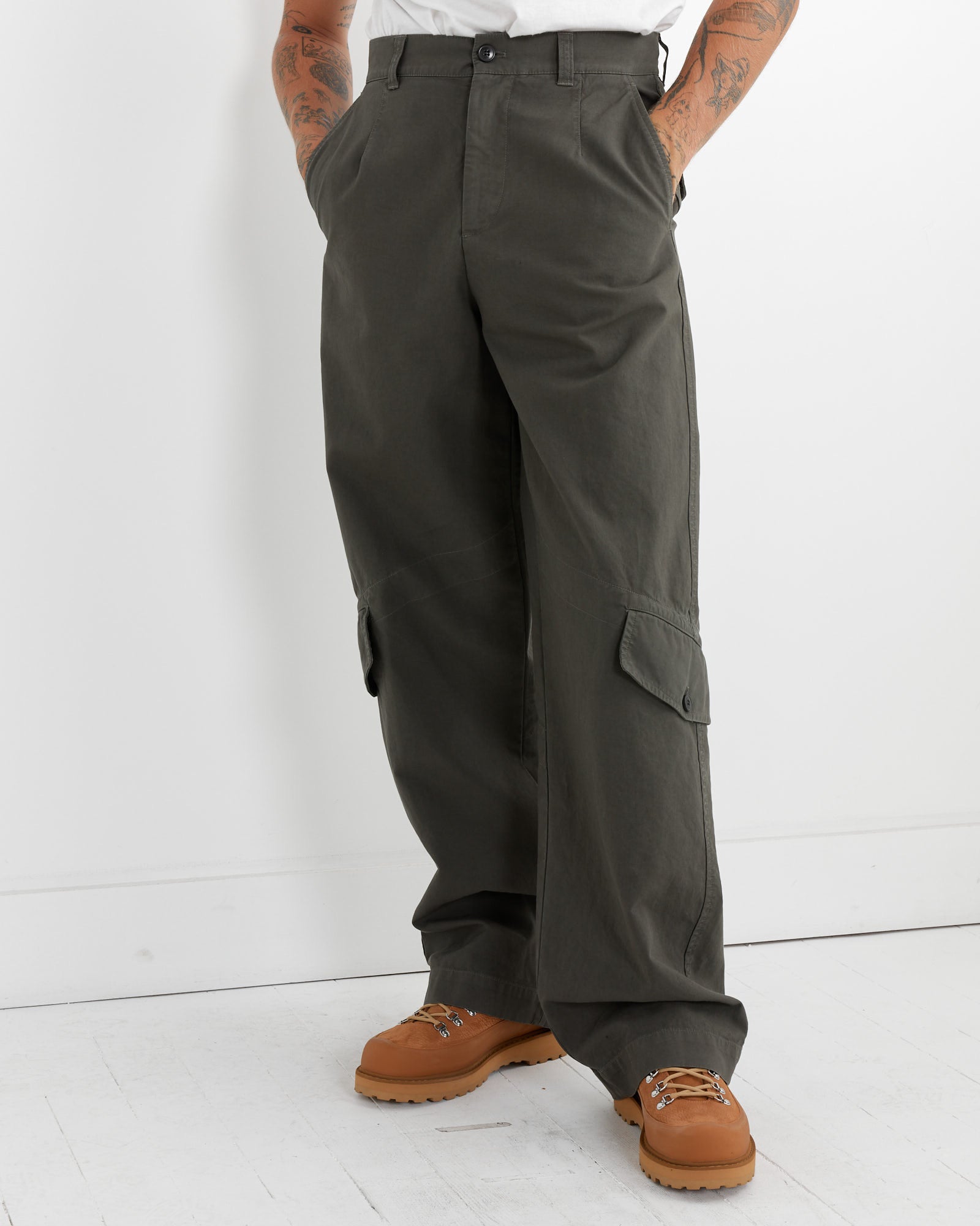 Loose Fit Cargo Pant in Grey - Main Image