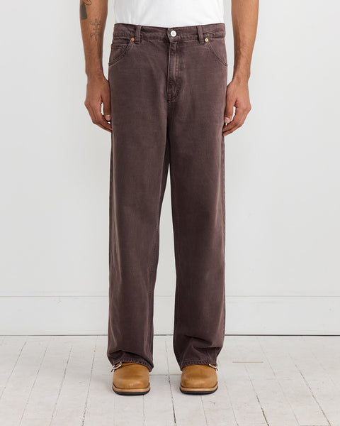 Vast Cut Denim in Royal Brown Overdye