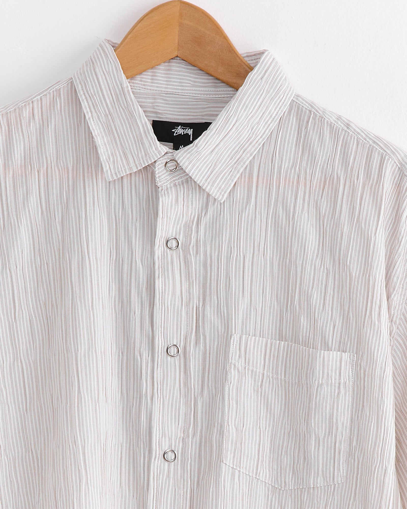 stussy dress shirt Stussy Men Multi Stripe Shirt (black) L