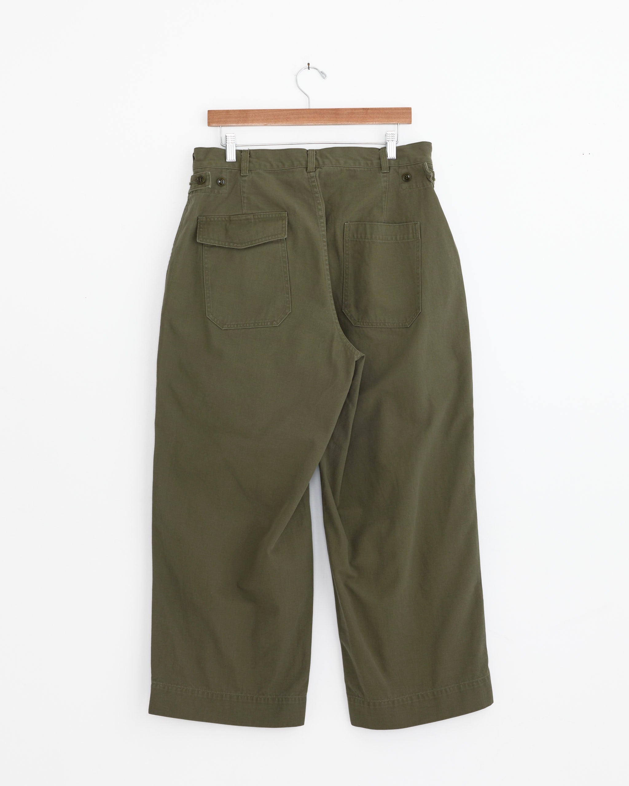 USAF Hemmed Bottoms in Olive - Olive / 3 (268381)