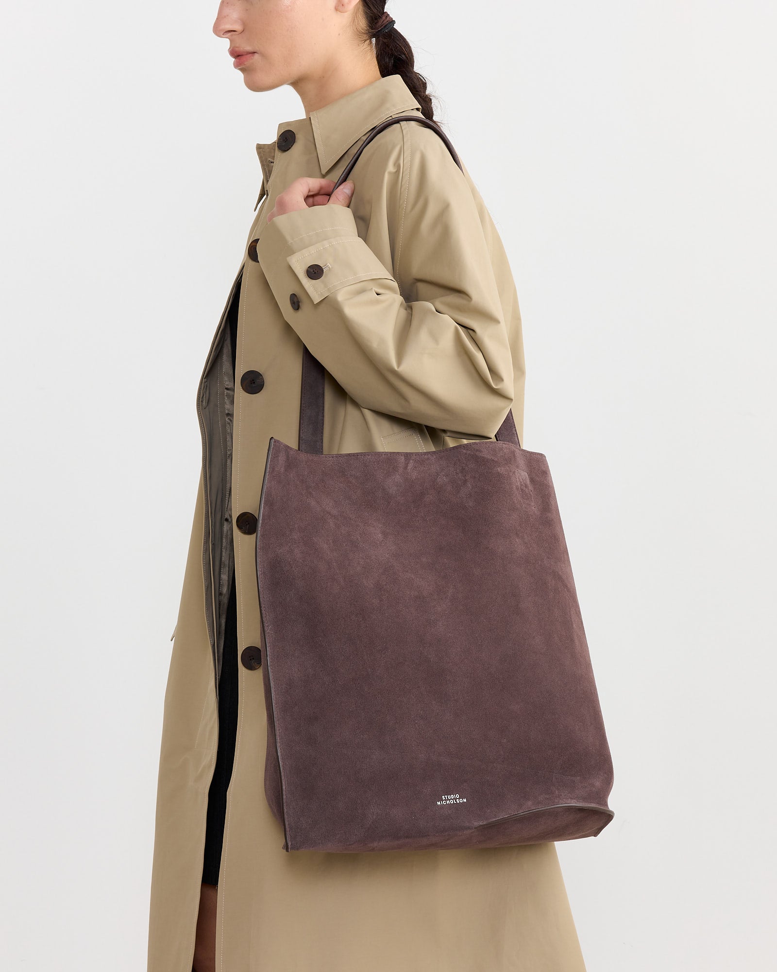 Doublet Type Suede Bag in Conker - Main Image