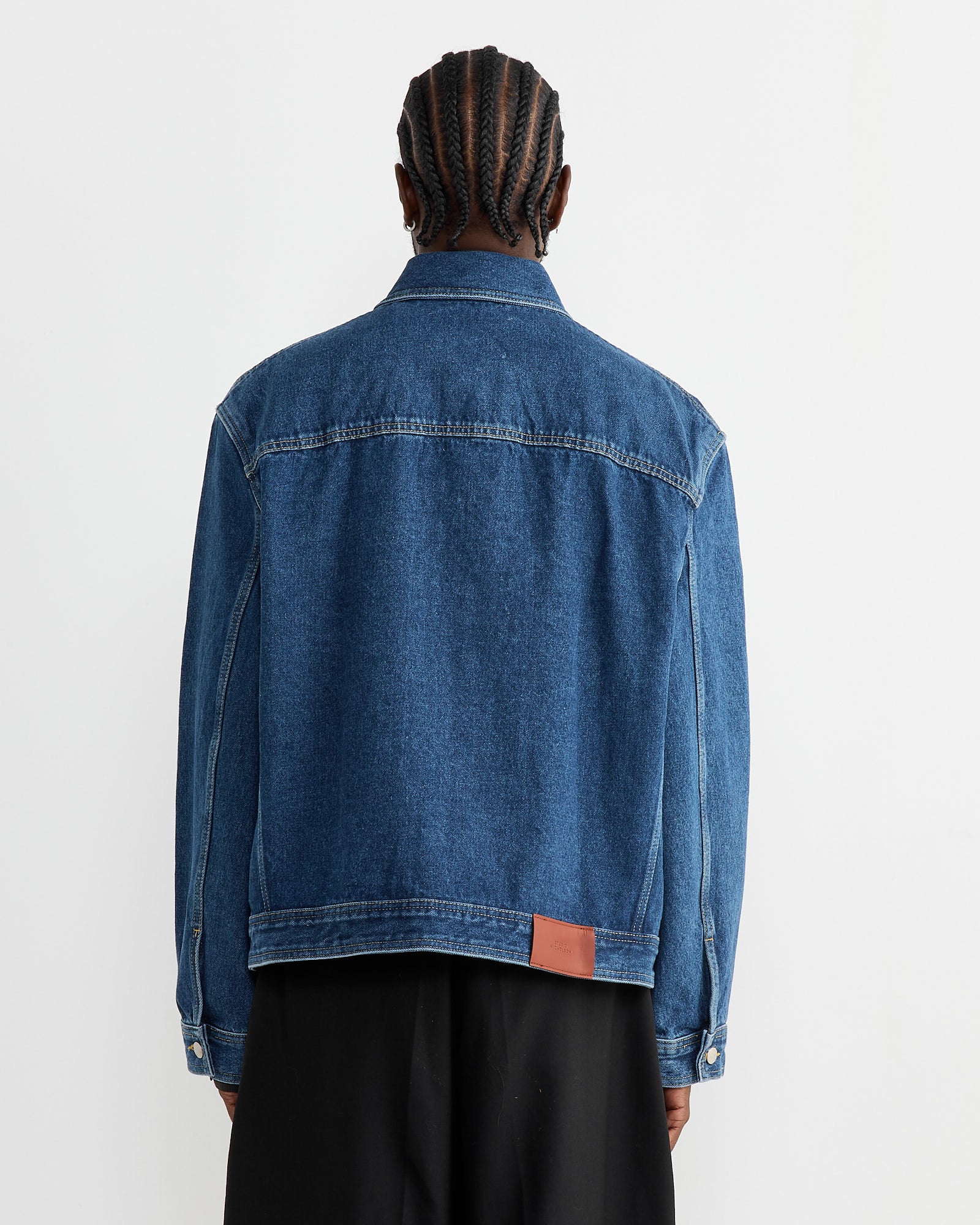 Studio Nicholson Petar Jacket Indigo - Indigo / L (268485)