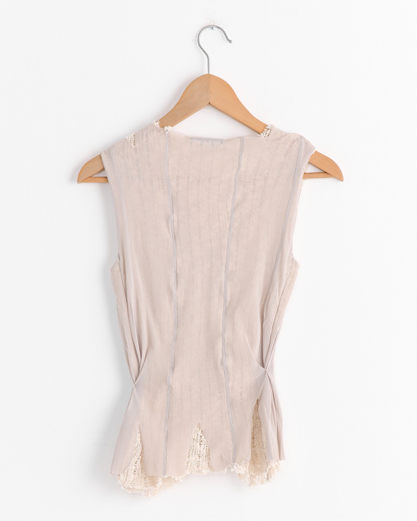 Ragged Vest in Taupe Ragged Vest in Taupe