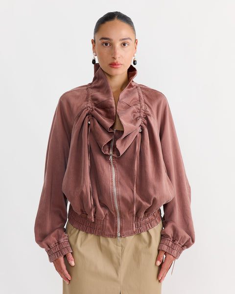 Cocoon Blouson in Taupe