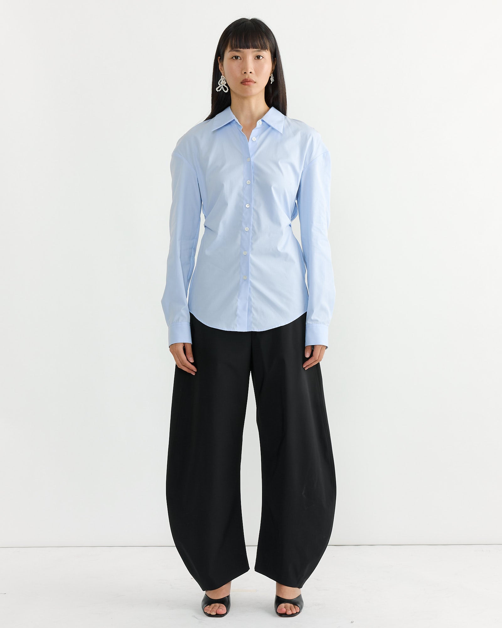 Belted Shirt in Light Blue Belted Shirt in Light Blue