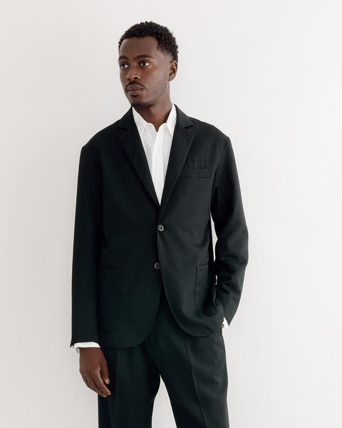 Blazer in Wool Gabardine Black