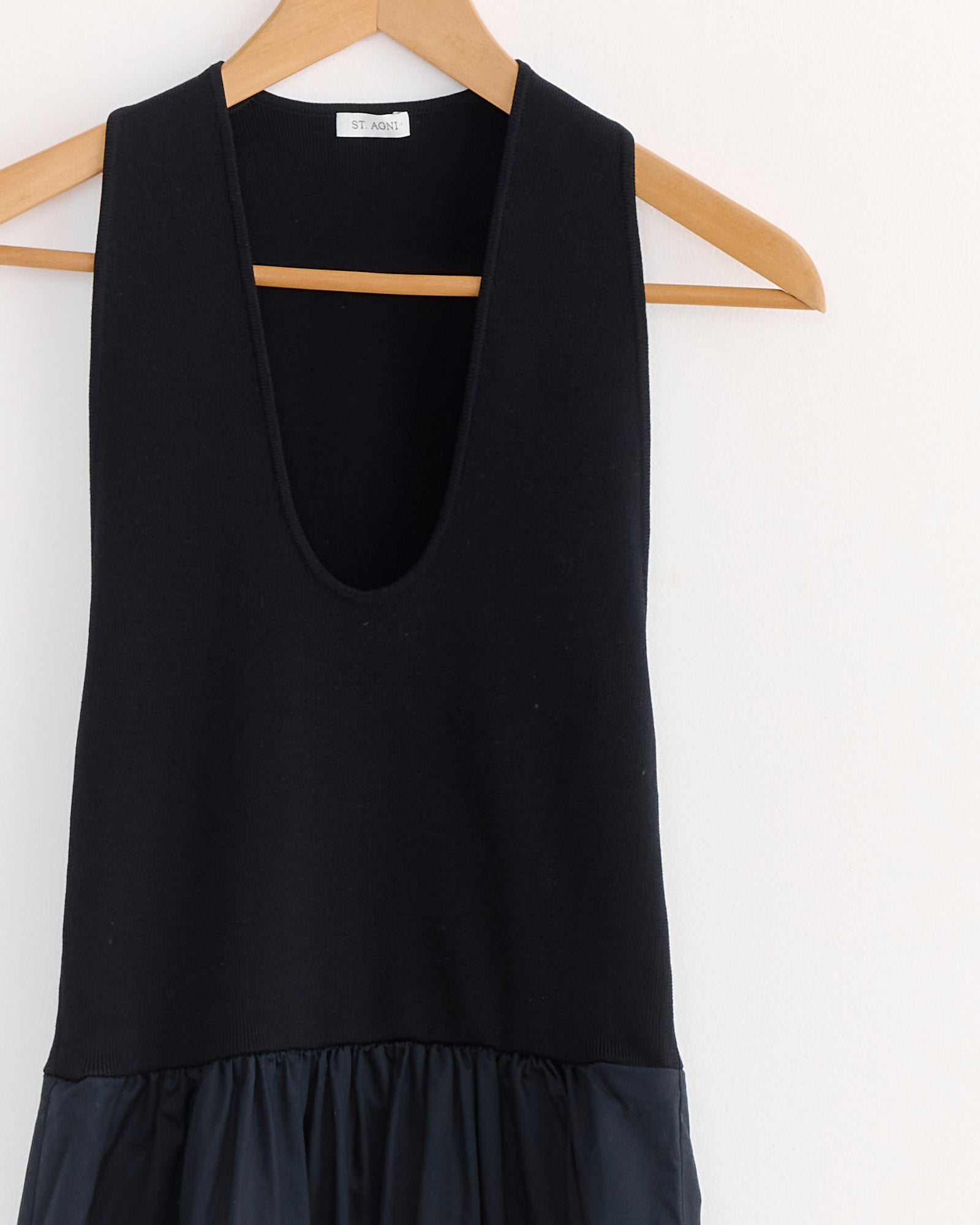 Plunge Neck Dress in Black Plunge Neck Dress in Black