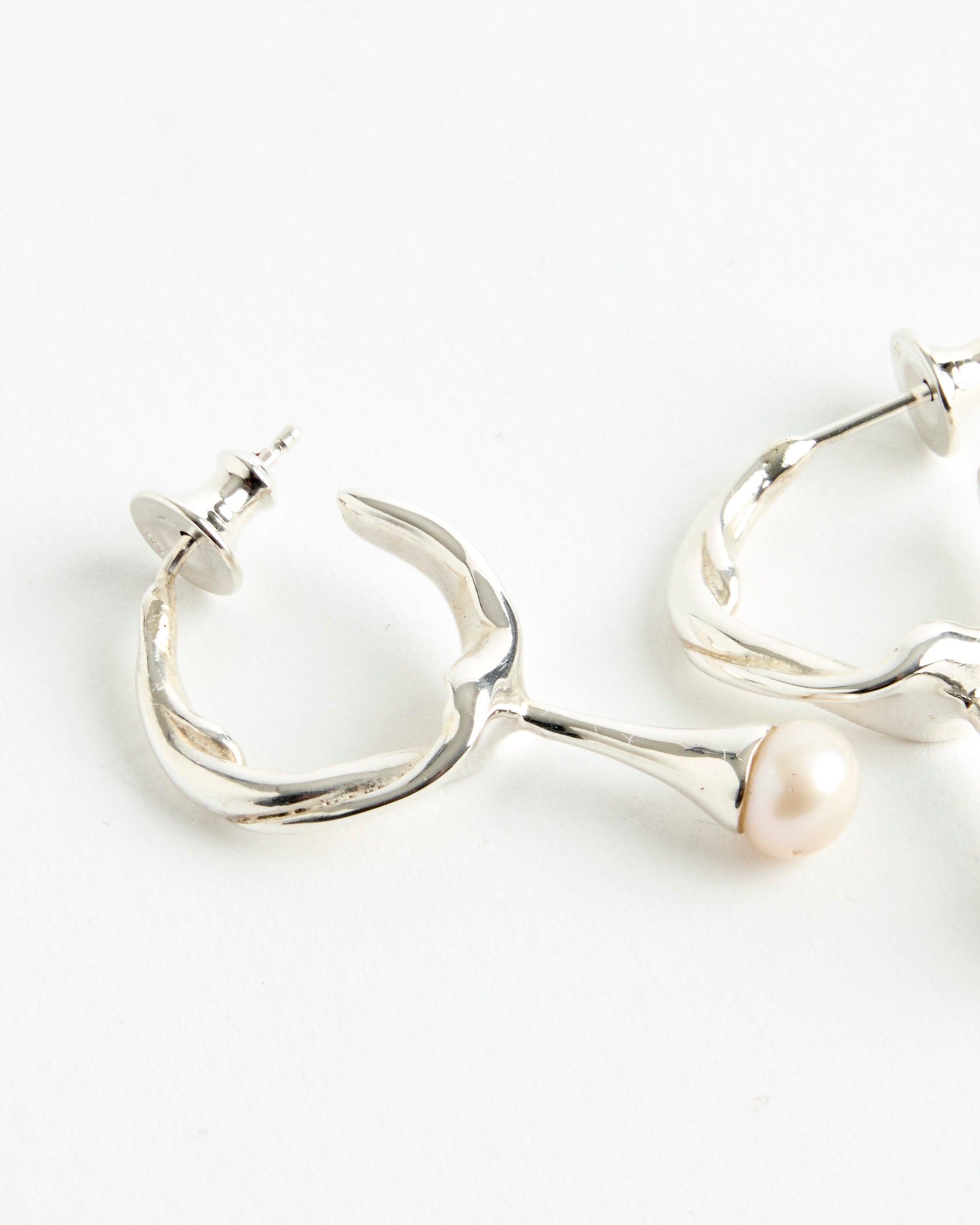 Twist Perla Hoop in Sterling Silver - Default Title (269683)