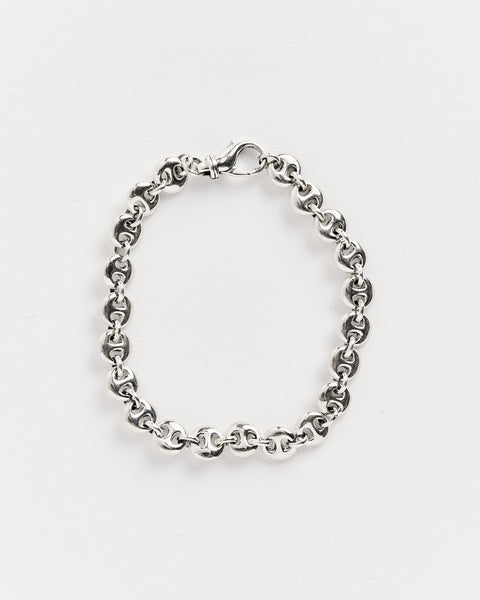 Small Circle Link Bracelet in Sterling Silver