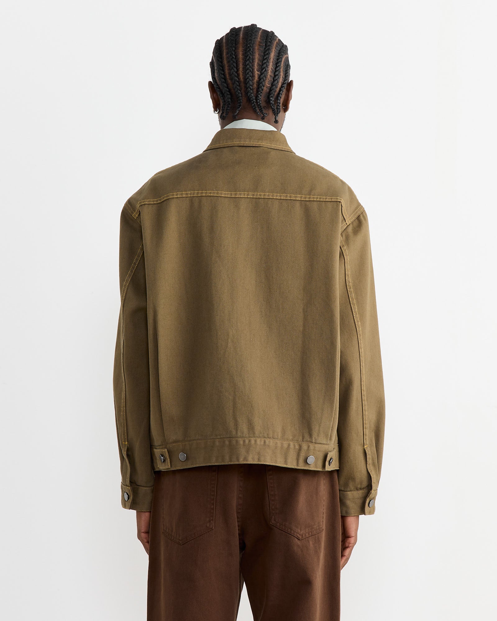 Lang Jacket in Cotton Twill Olive
