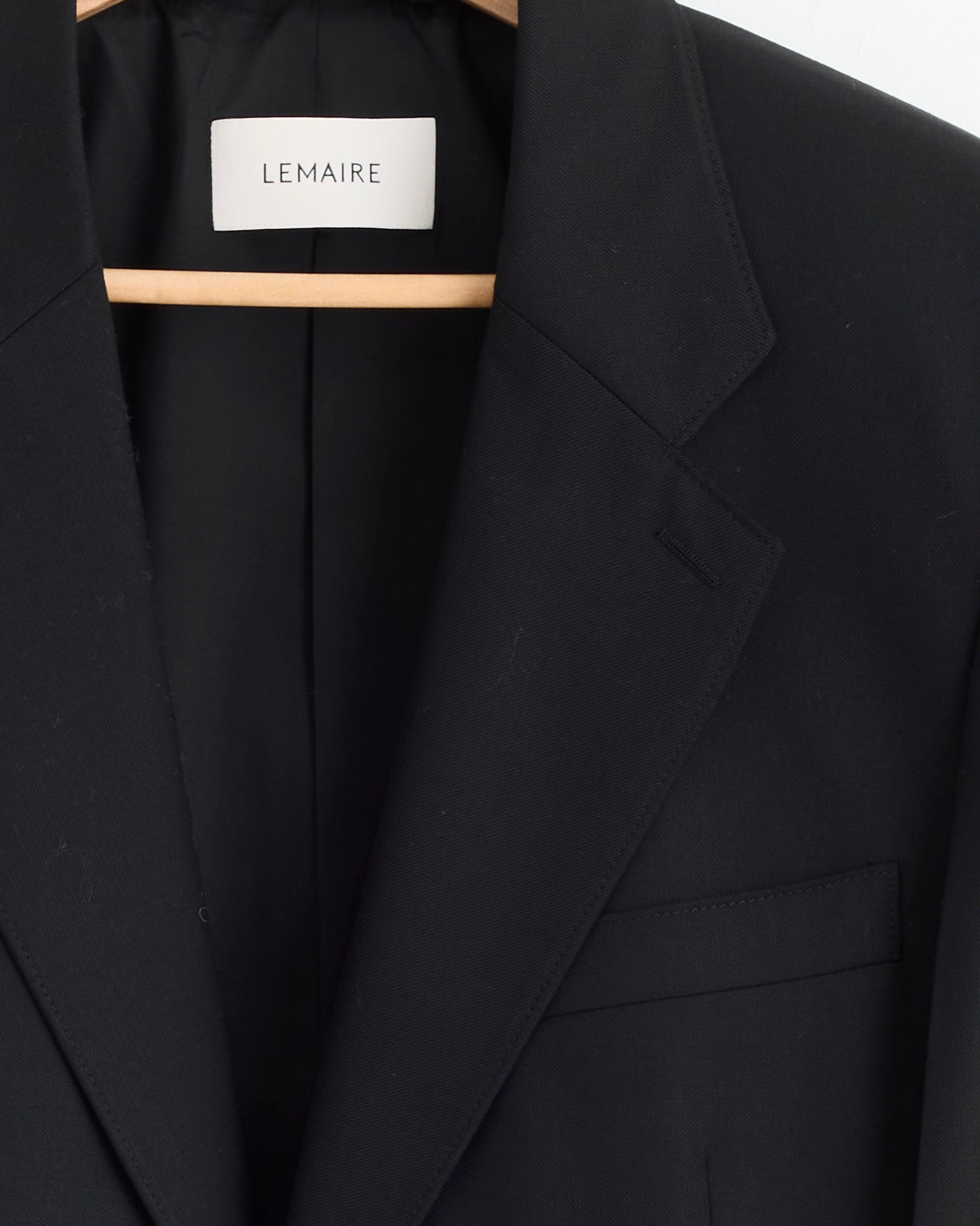 Lemaire Tailored SB Jacket Marine Melange - Marine Melange / 48 (271157)