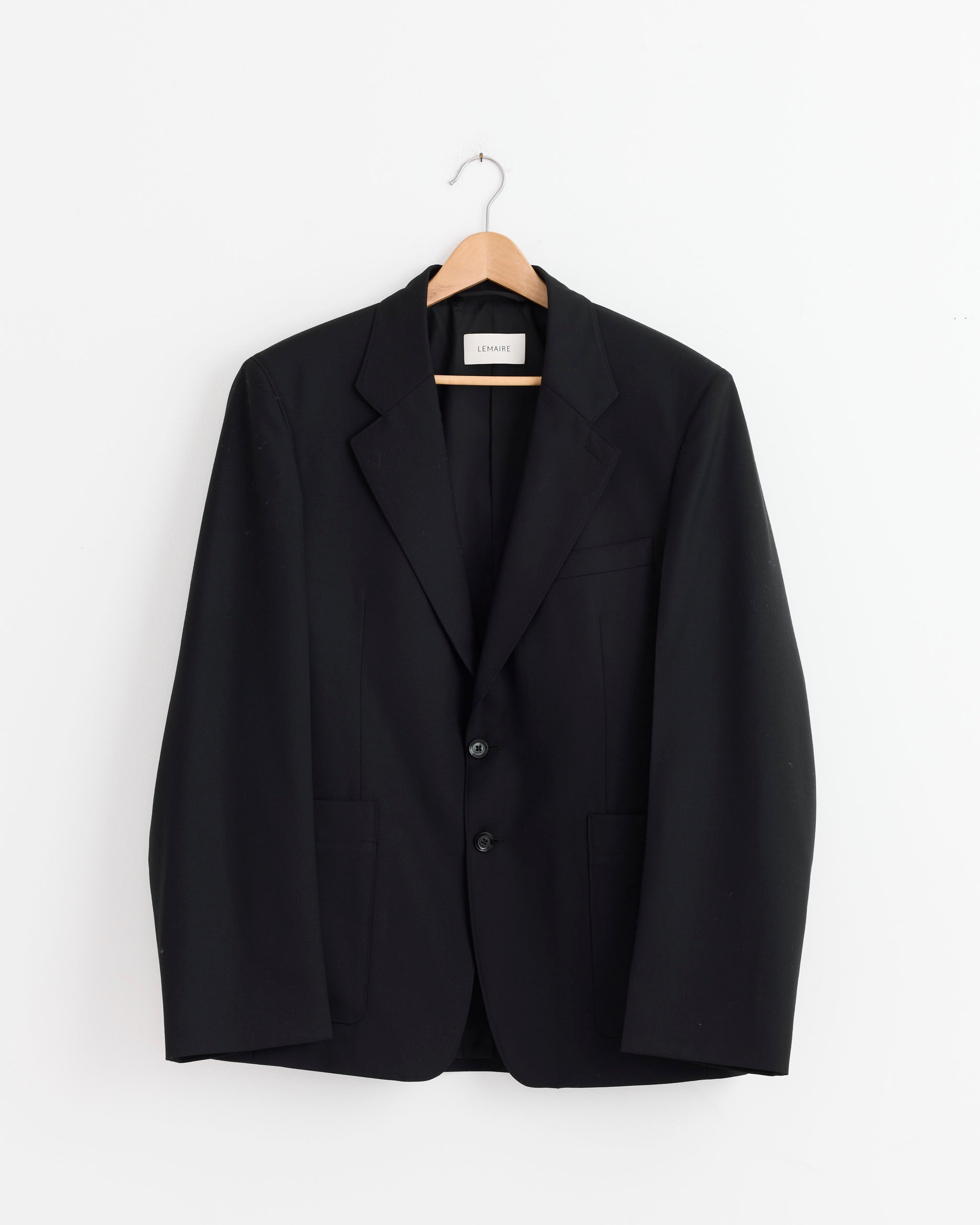 Lemaire Tailored SB Jacket Marine Melange - Marine Melange / 48 (271157)