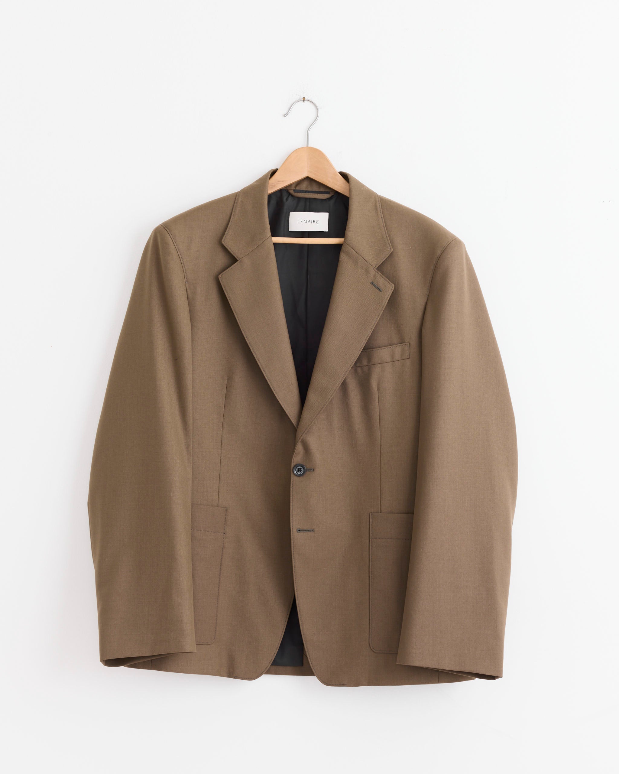 Lemaire Tailored SB Jacket Taupe Melange - Taupe Melange / 48 (271161)