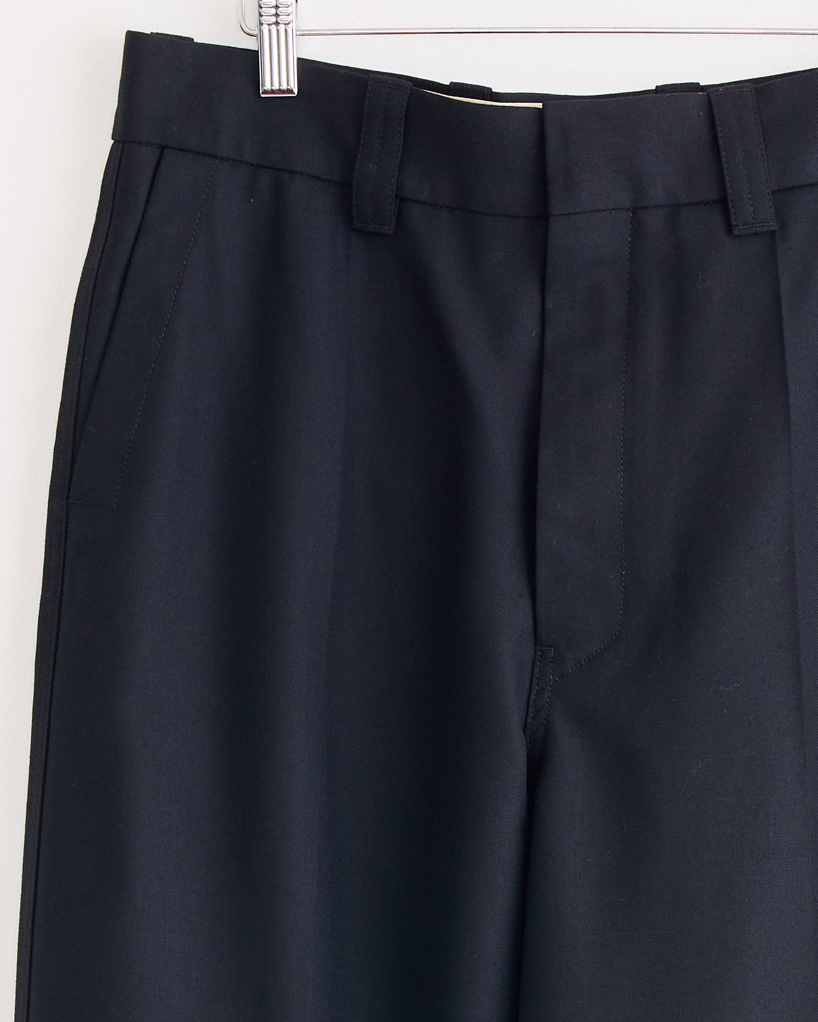 Straight Tailored Pant in Marine Melange