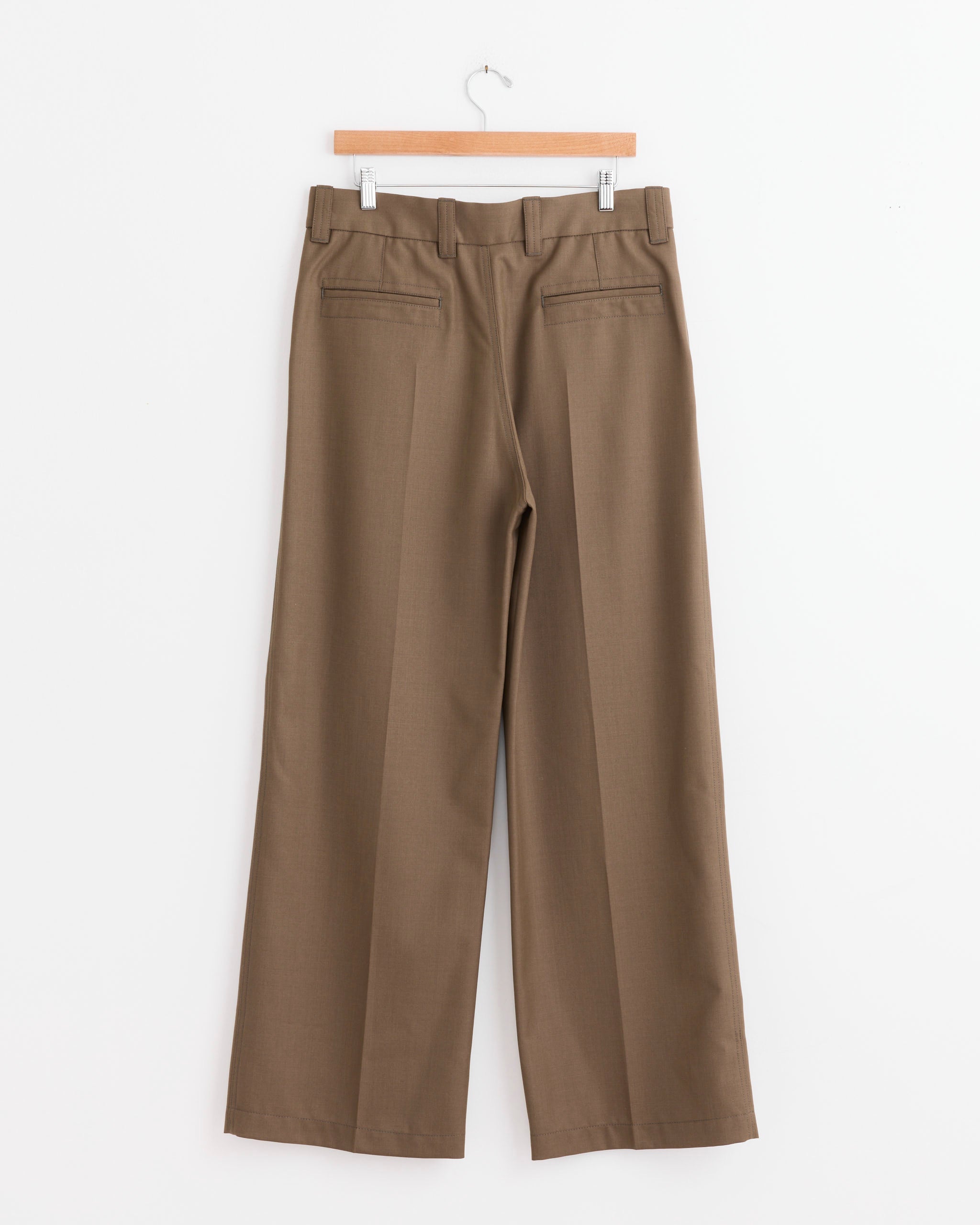 Straight Tailored Pant in Taupe Melange - Taupe Melange / 50 (271187)