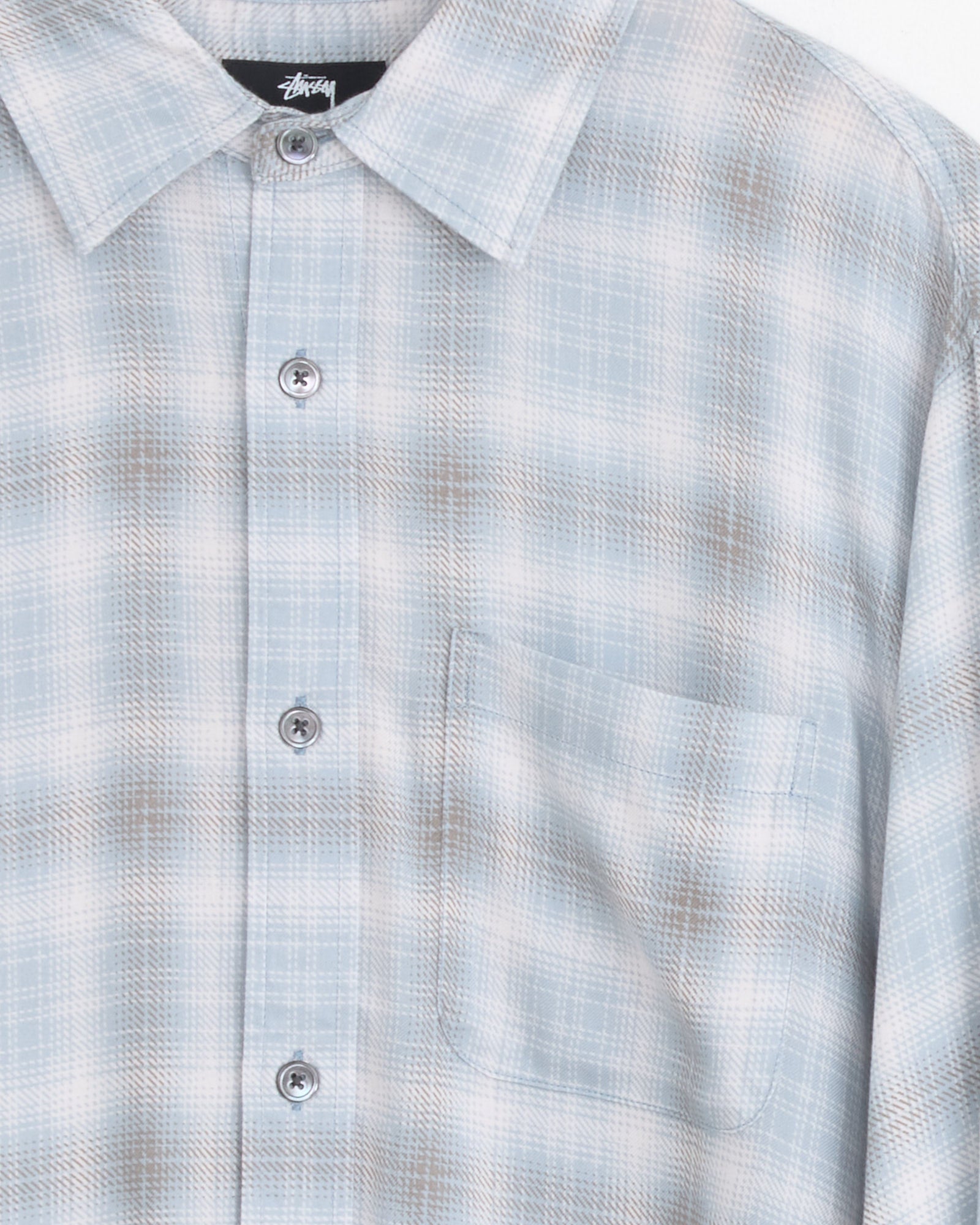 Matthew Plaid Shirt in Light Blue