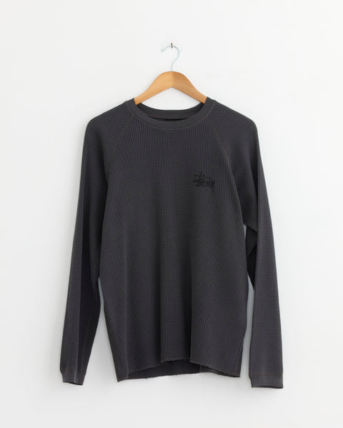 Raglan Thermal Basic Stock in Washed Black