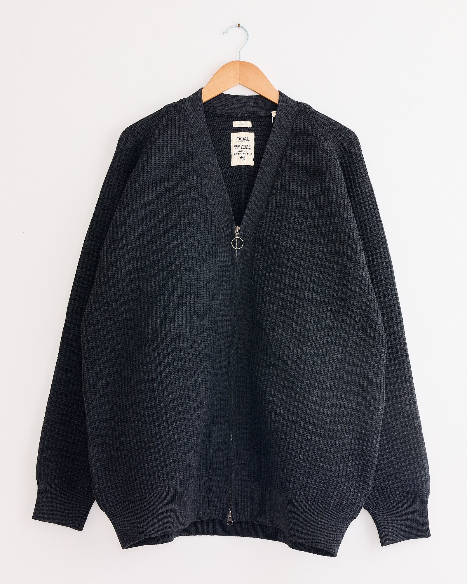 Nanamica 5G Zip Cardigan Black - Black / L (271568)