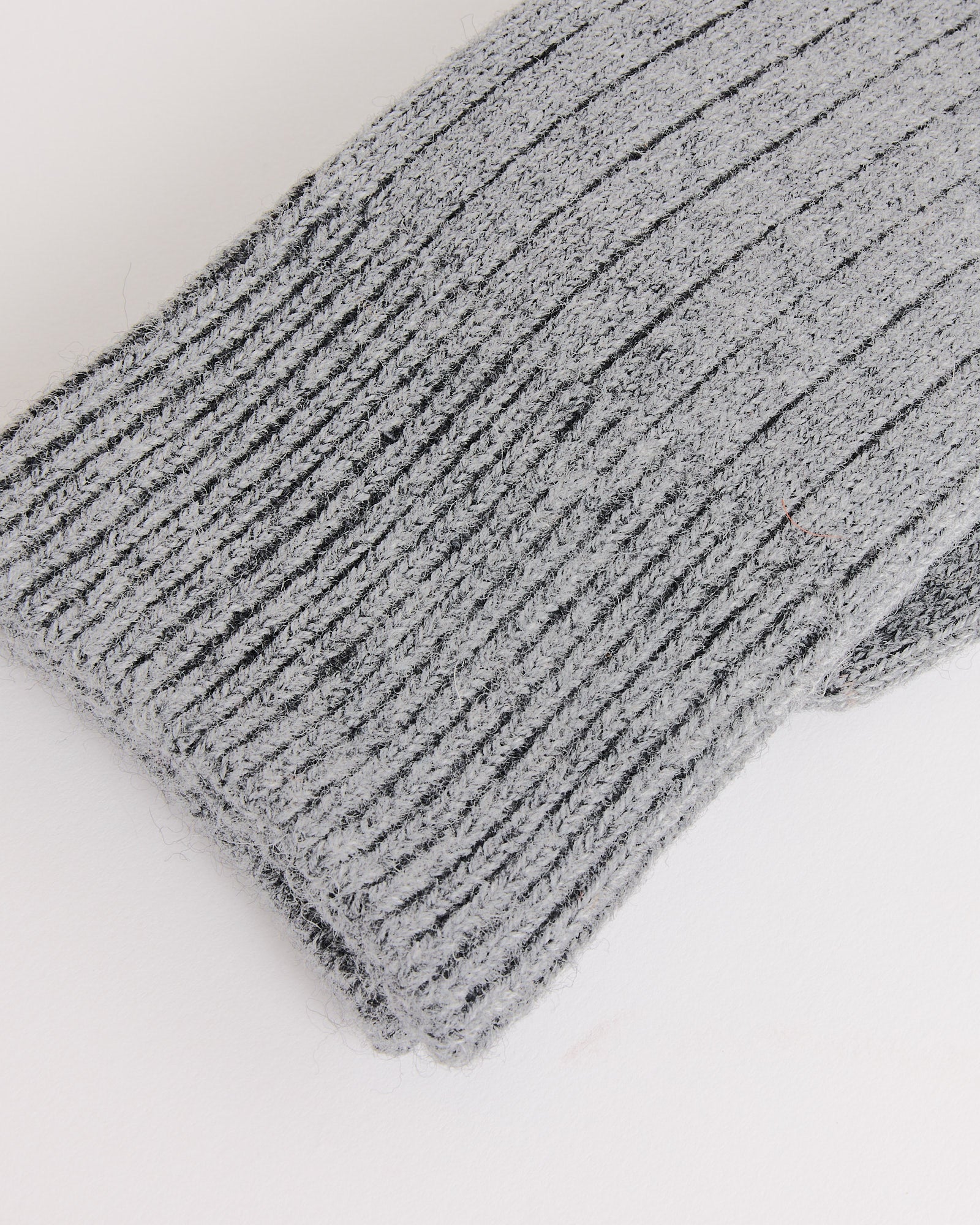 Rototo 1327 Ribbed Crew Socks Grey - Grey / L (271702)