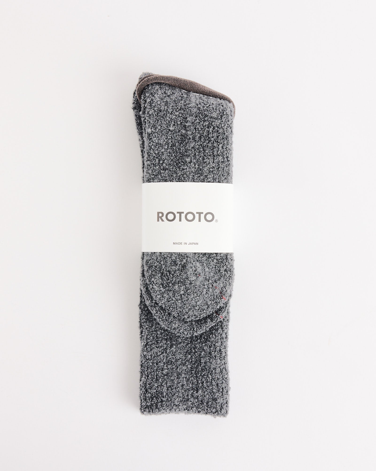 Rototo 1636 Boucle Socks - Dark Grey - L - Default Title (271704)
