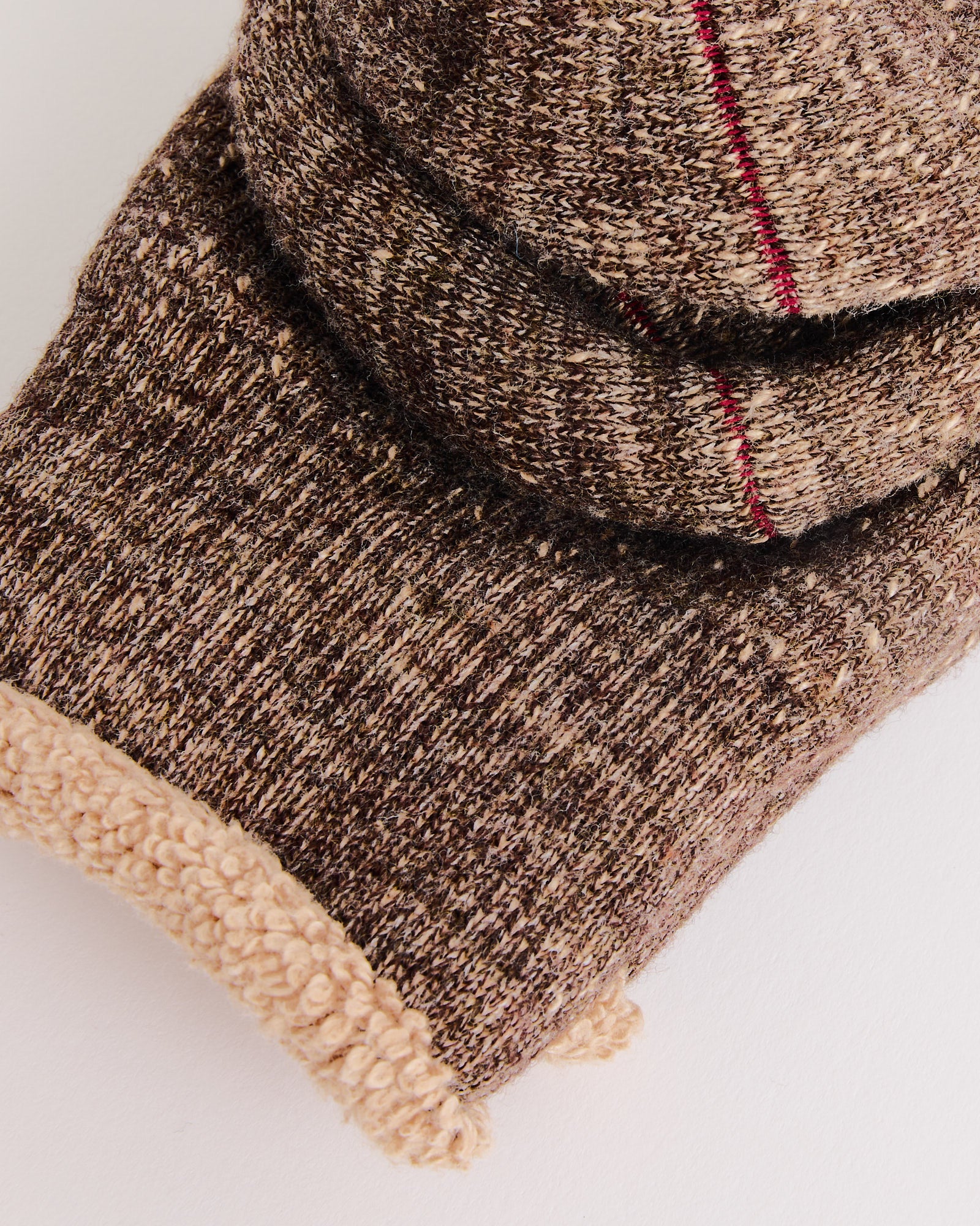 Rototo 1001 Crew Socks Dark Brown - Dark Brown / L (271706)