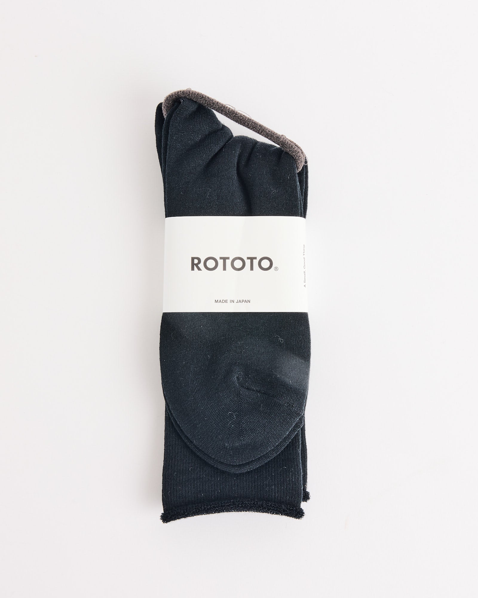 Rototo 1044 City Socks Black - Black / L (271710)