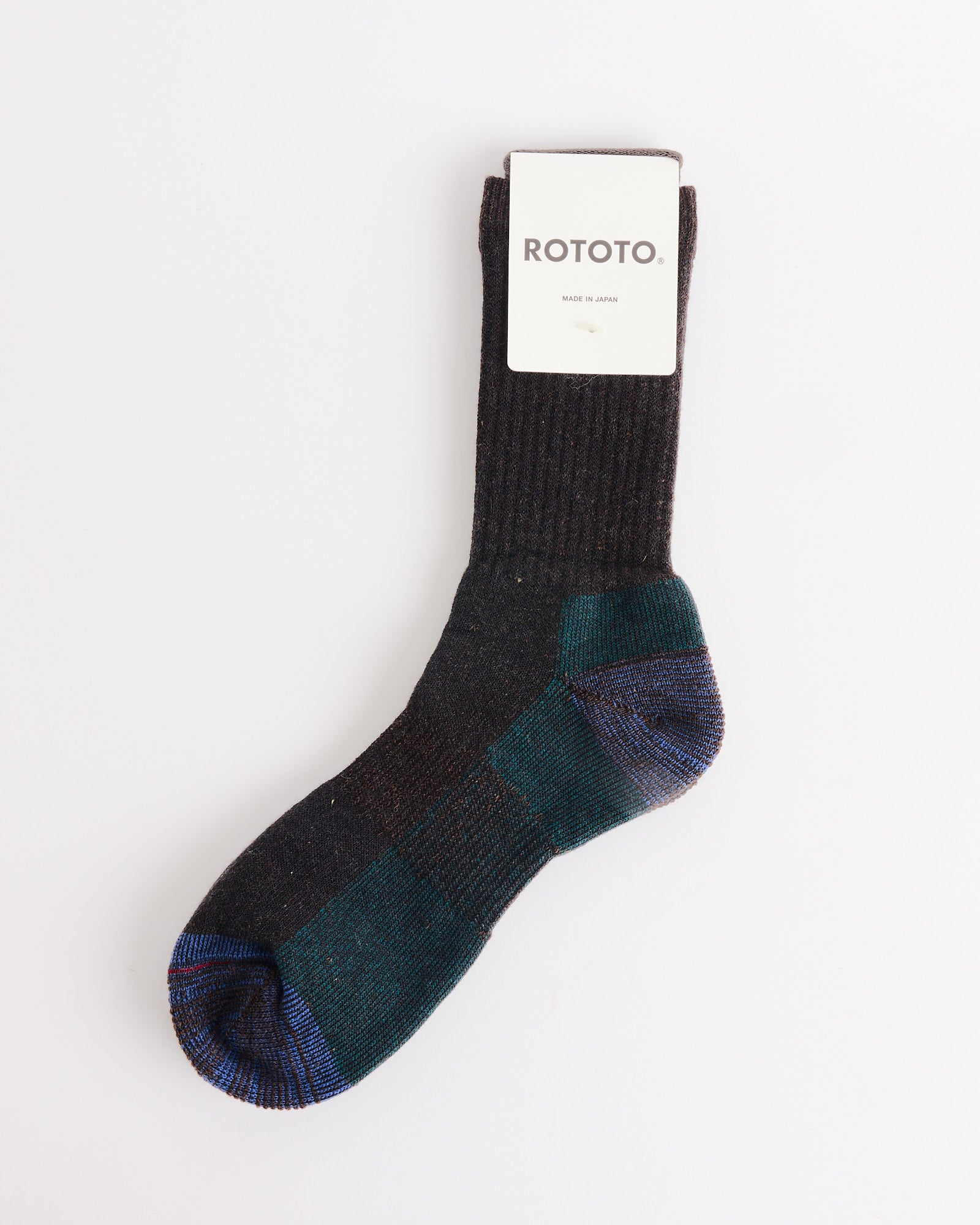 Rototo 1632 Pile Socks Dark Brown - Dark Brown / L (271711)