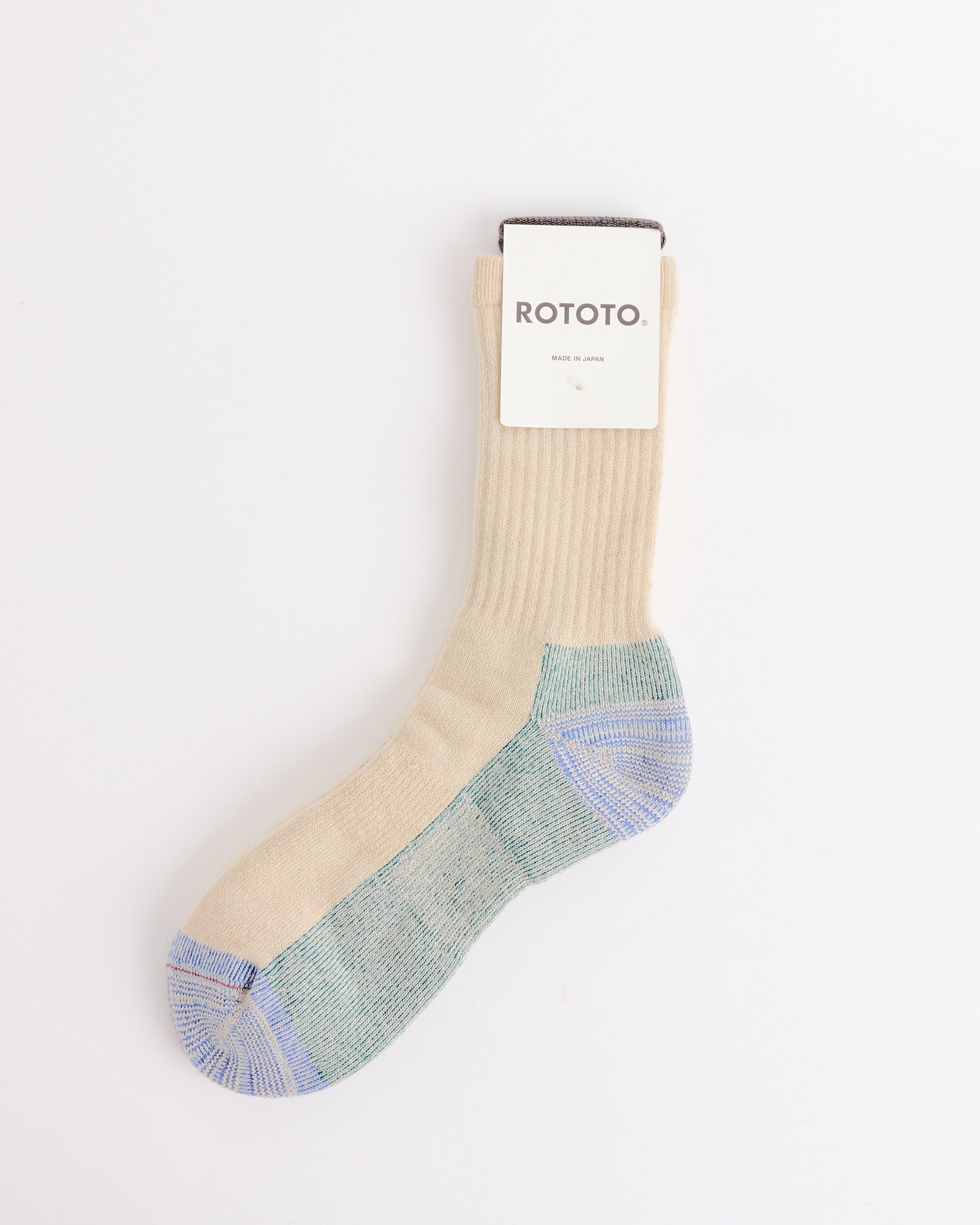 Rototo 1632 Pile Socks Natural - Natural / L (271712)