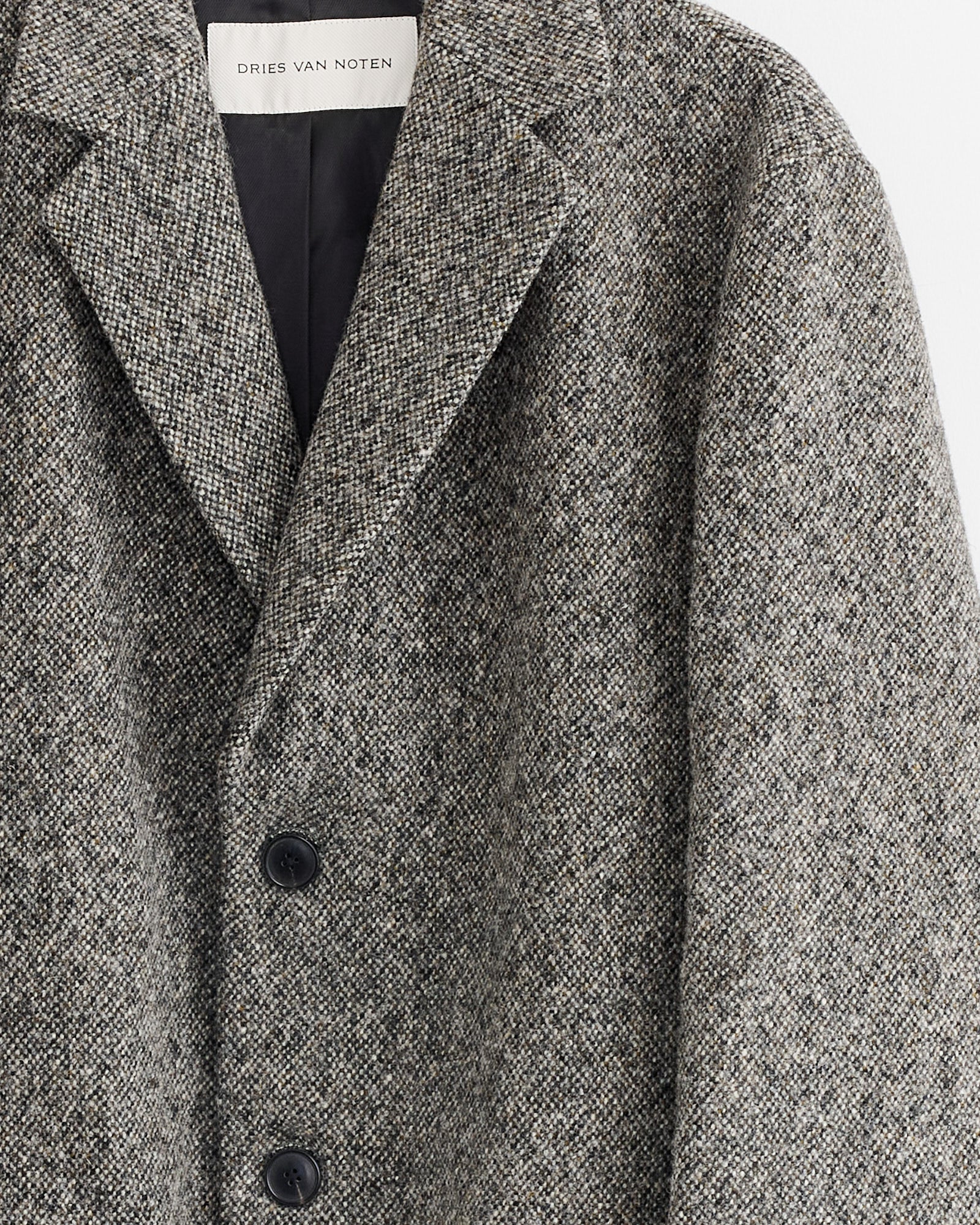 Tailored Wool Coat in Grey