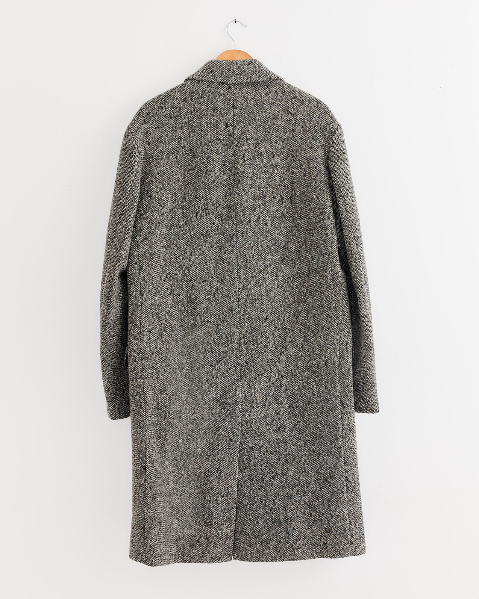 Tailored Wool Coat in Grey