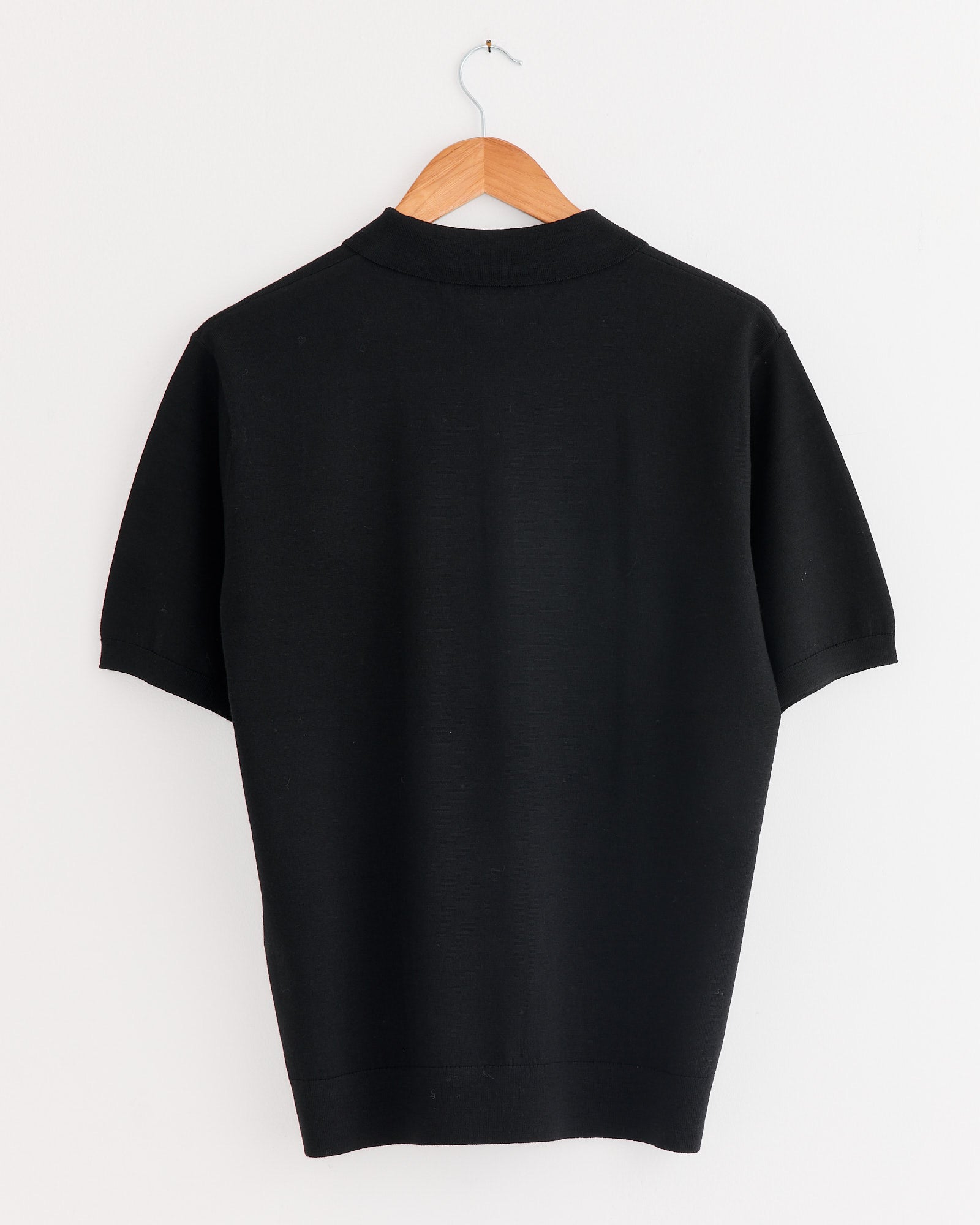 Dries Van Noten Murice 2700 Polo Black - Black / M (271824)