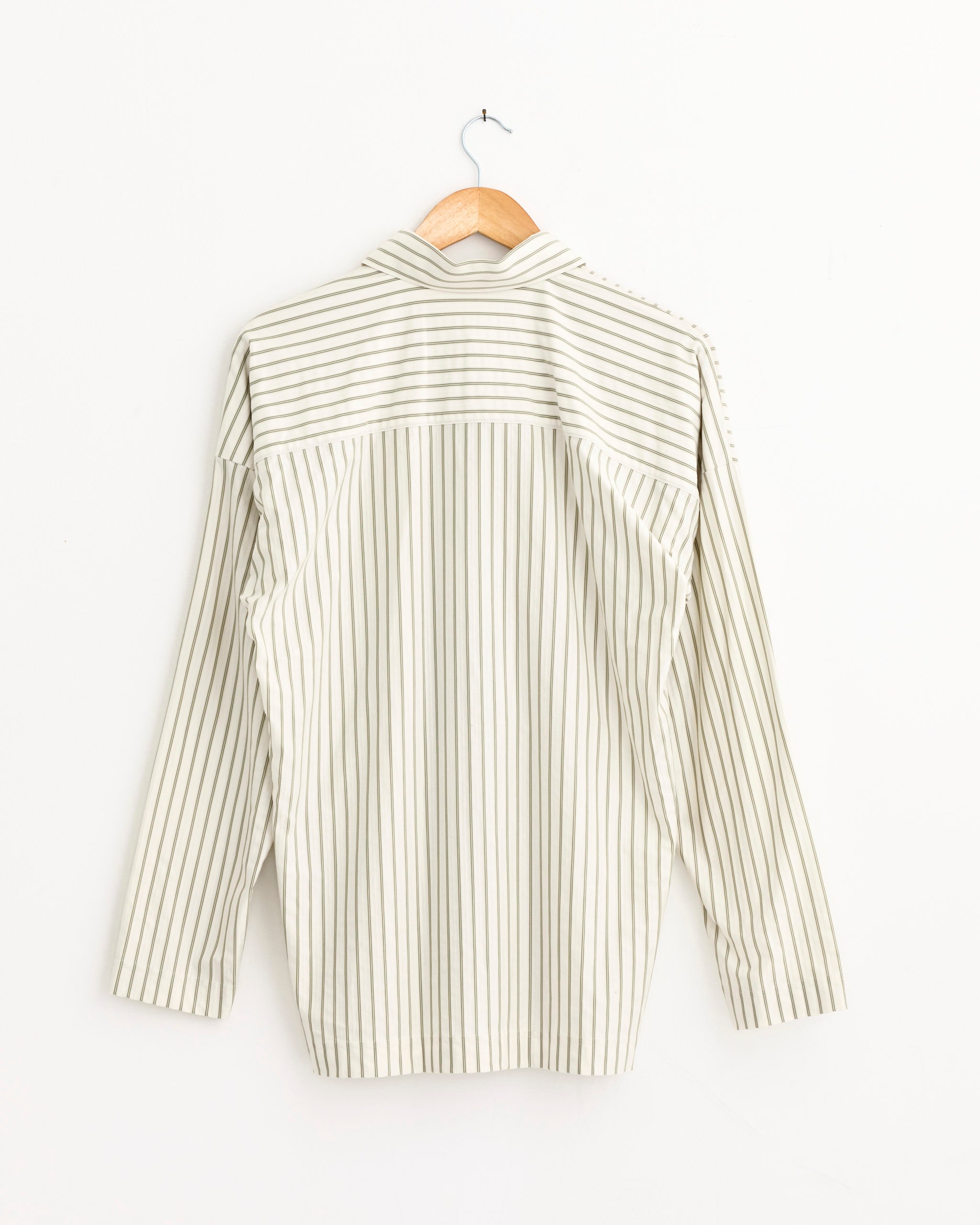 Stripe Jersey Shirt in White