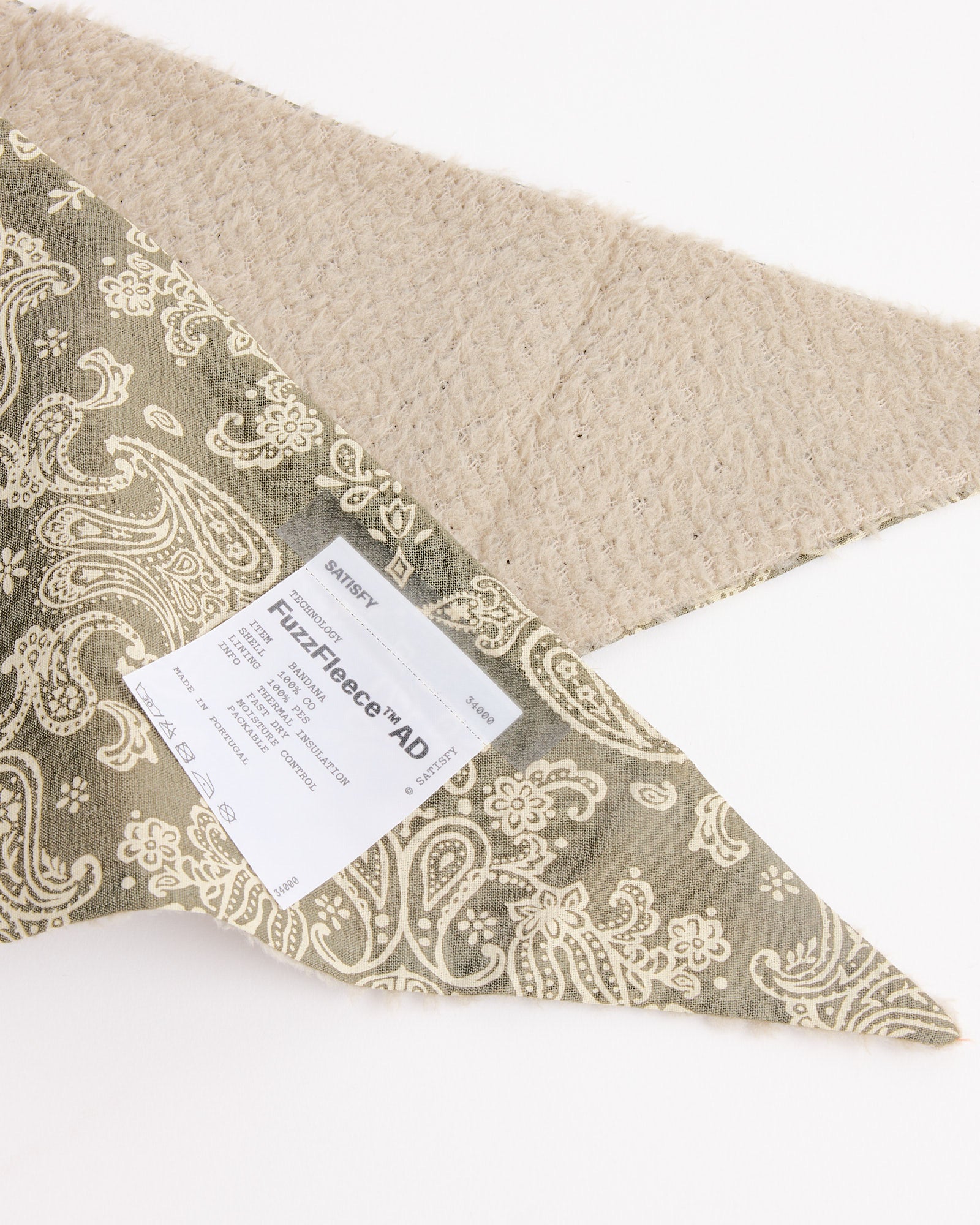 Satisfy Running FuzzFleece AD Bandana Khaki - Khaki / OS (272764)