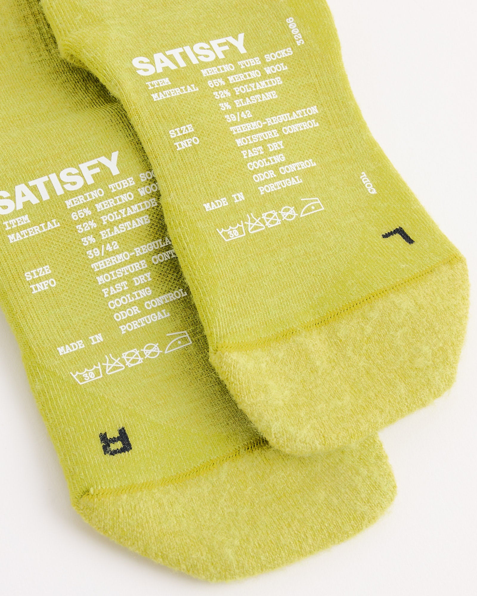 Satisfy Running Tie-Dye Tube Socks Grenoble Green - Grenoble Green / 39-42 (272805)