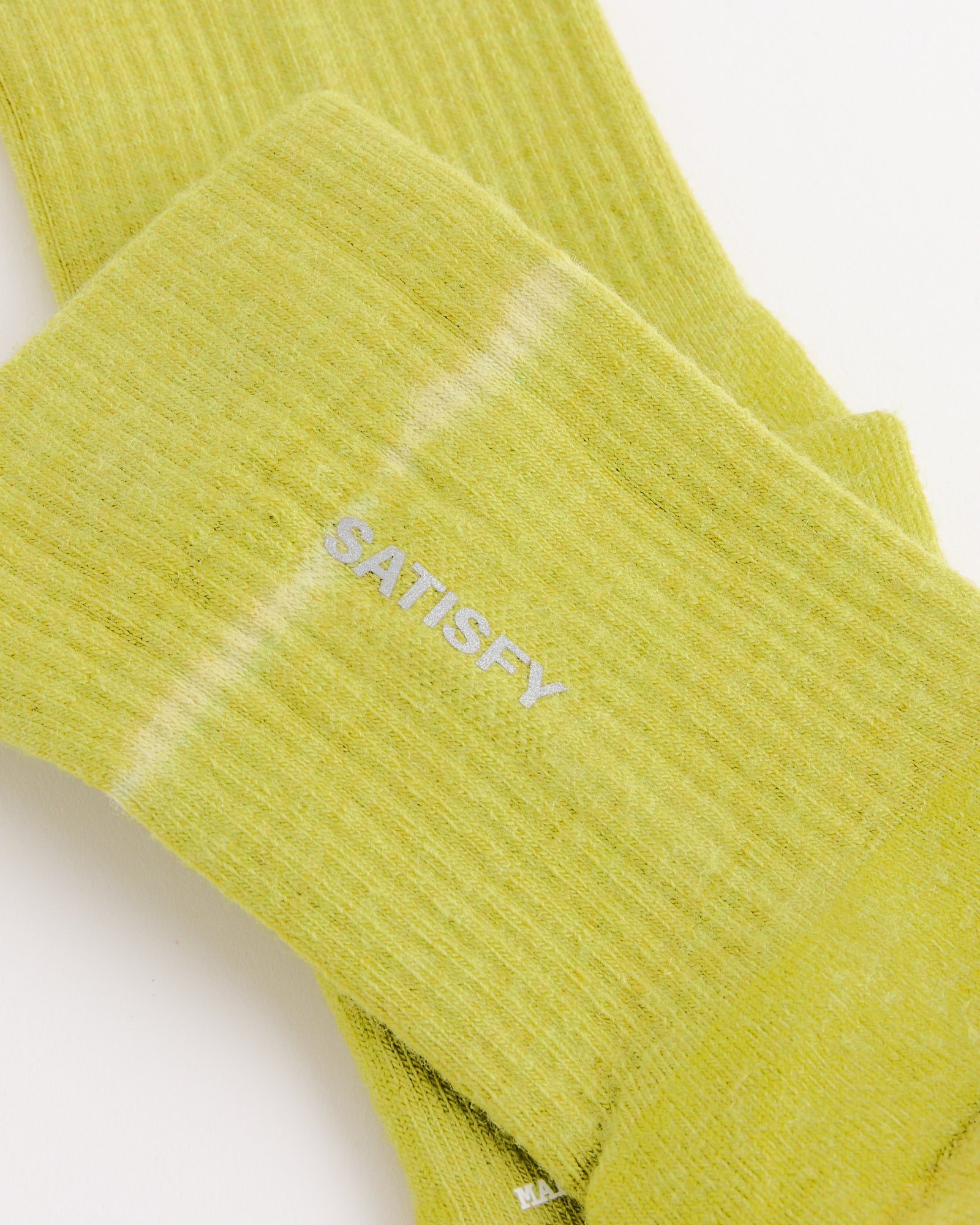 Satisfy Running Tie-Dye Tube Socks Grenoble Green - Grenoble Green / 39-42 (272805)