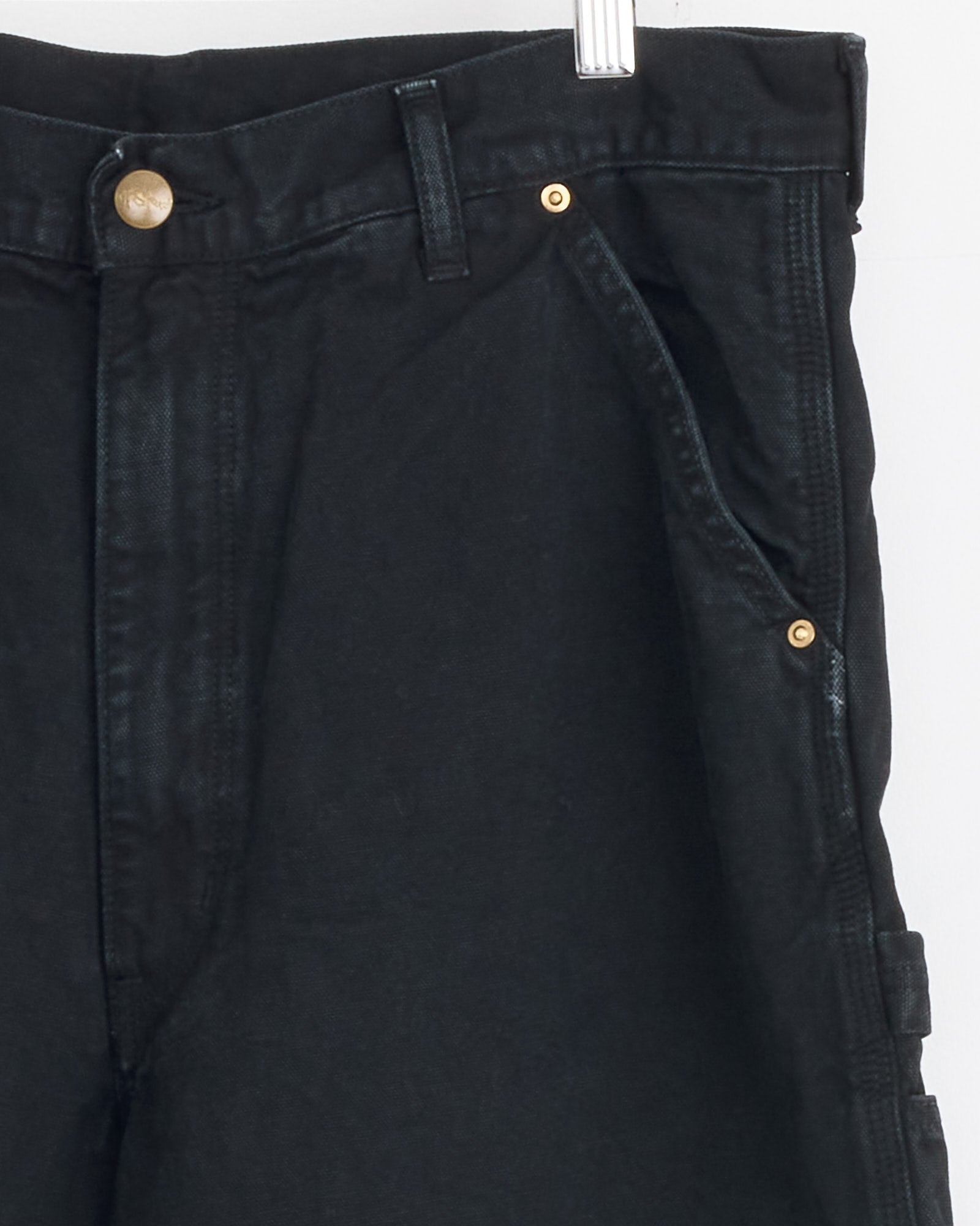 Dad's Fit Oxford Painter Pant in Black