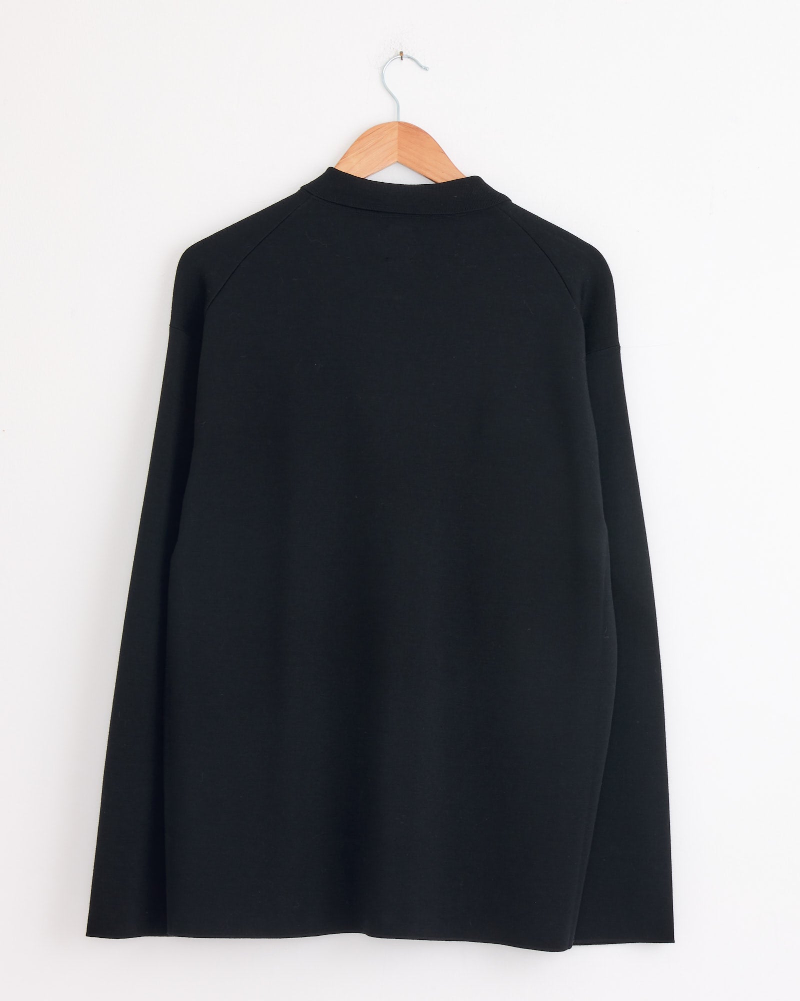 Half Zip Polo in Black