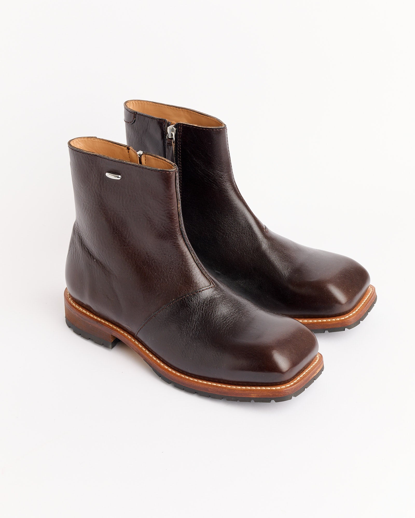 A pair of Engine Boot in Deep Americano by Our Legacy.