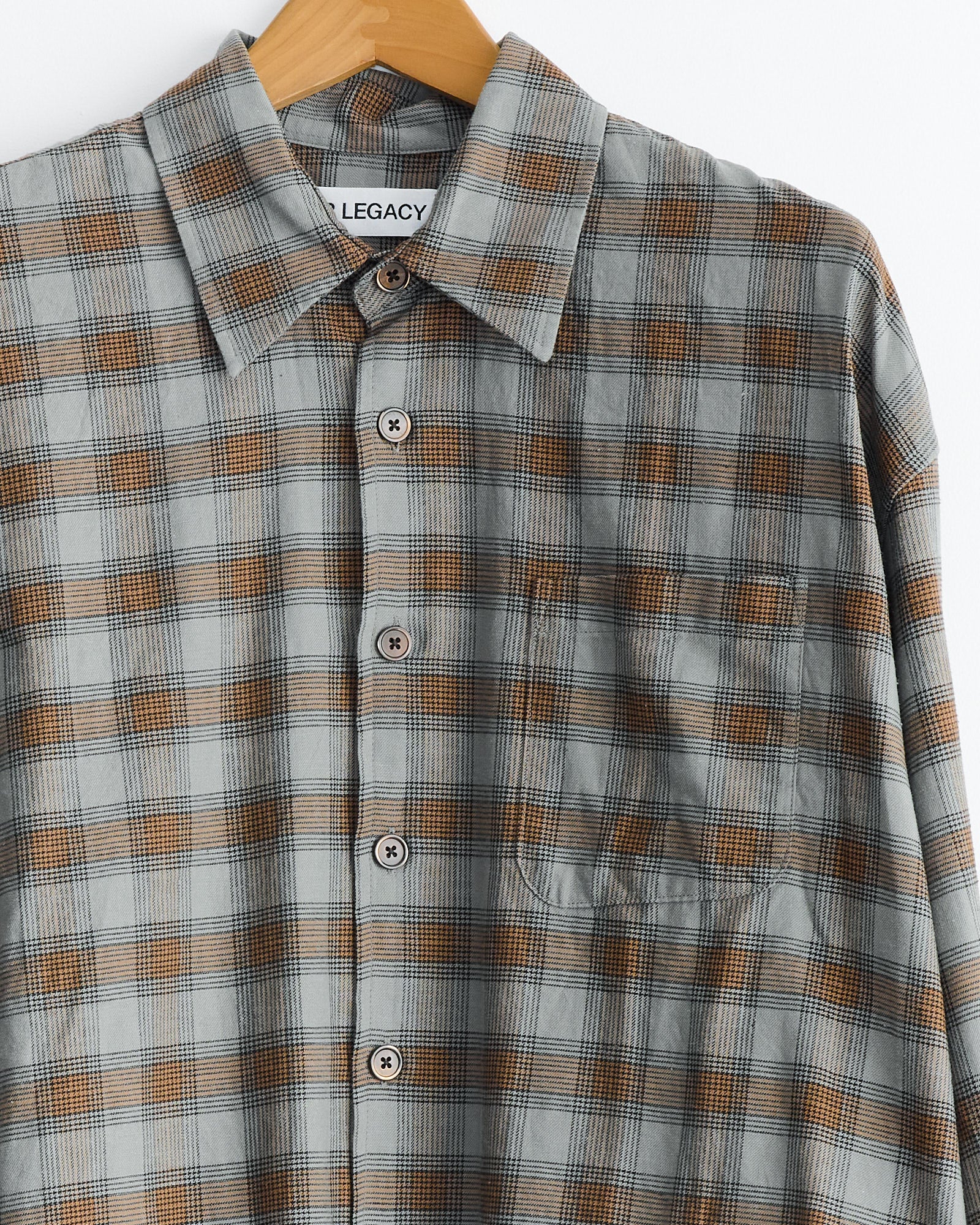 Borrowed Shirt in Iowa Flannel Check