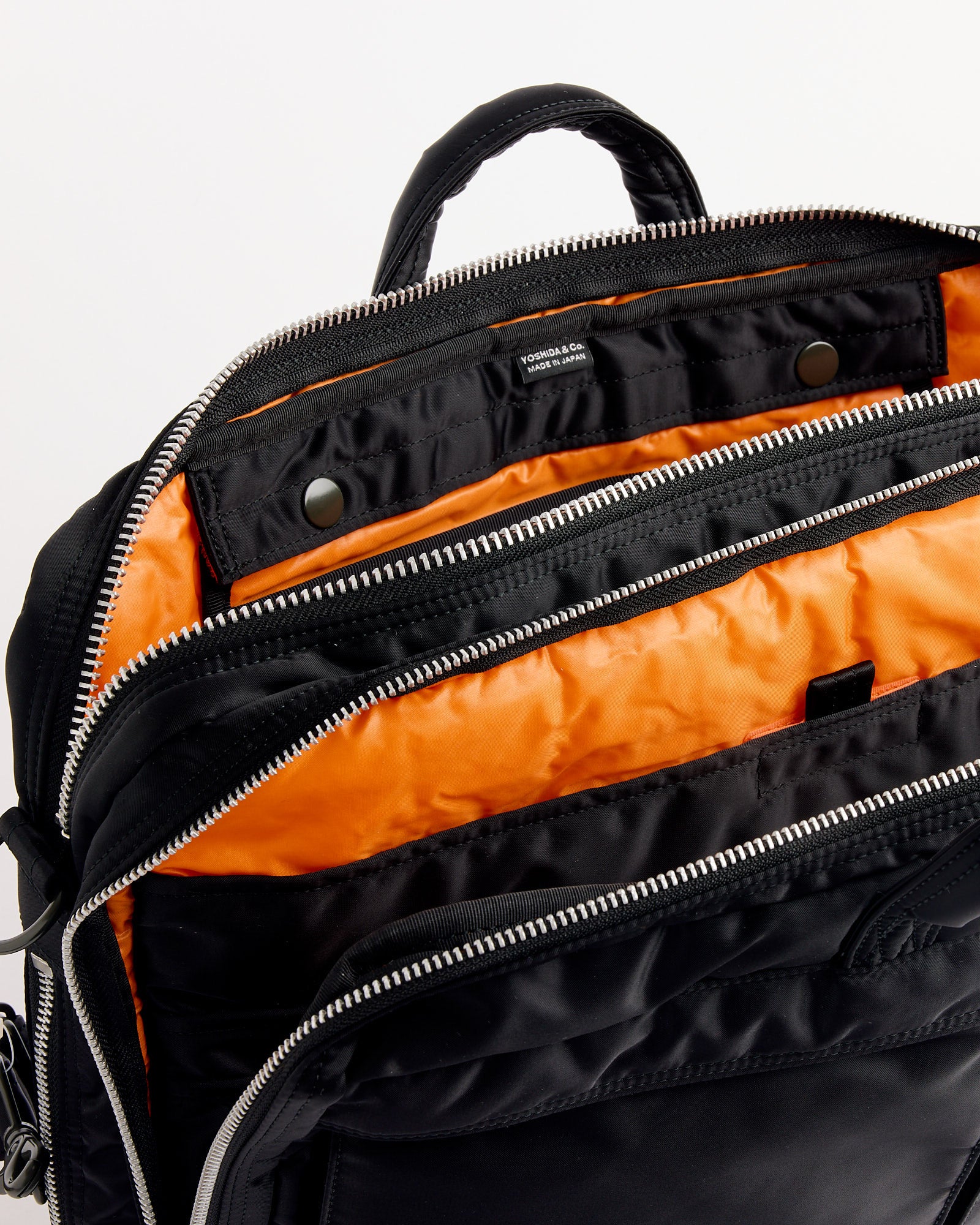 Tanker 2Way Document Zip Bag in Black