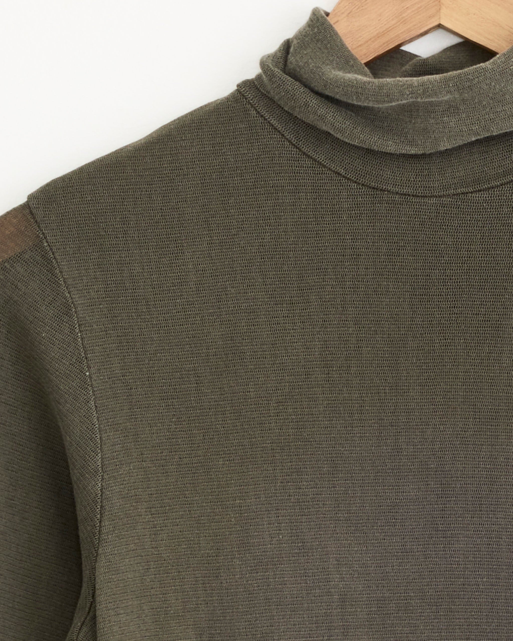 Black Crane Double Mesh Turtleneck Slate - Slate / S (273455)
