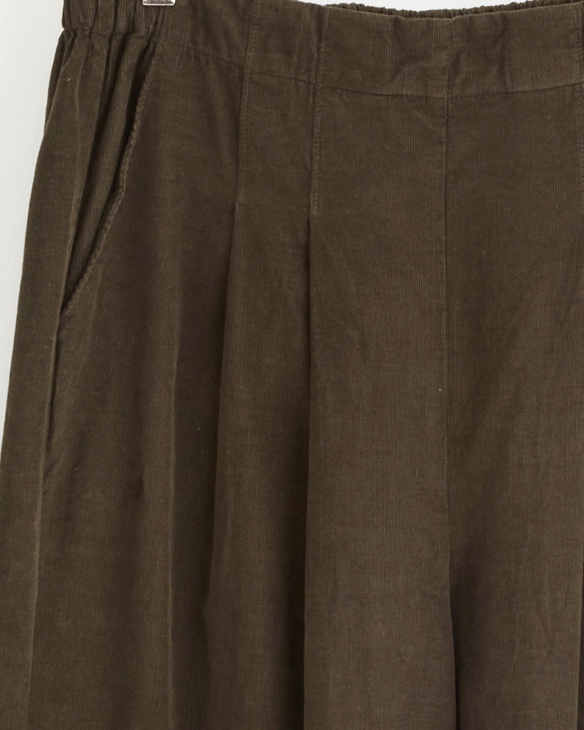 Black Crane Wide Pleated Pant Dark Forest - Dark Forest / M (273463)