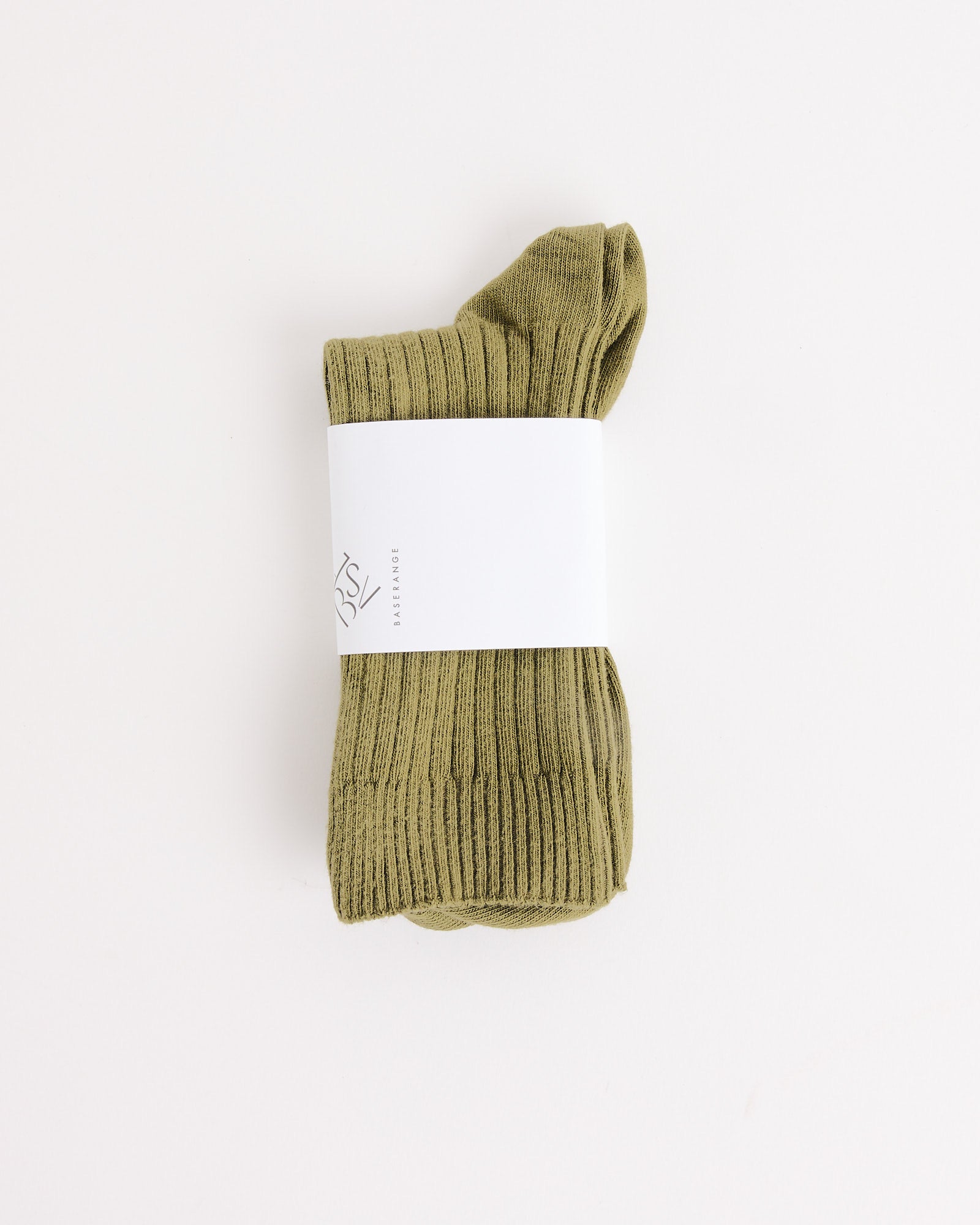 Baserange Rib Overankle Socks Khaki - Khaki / 36/39 (273775)