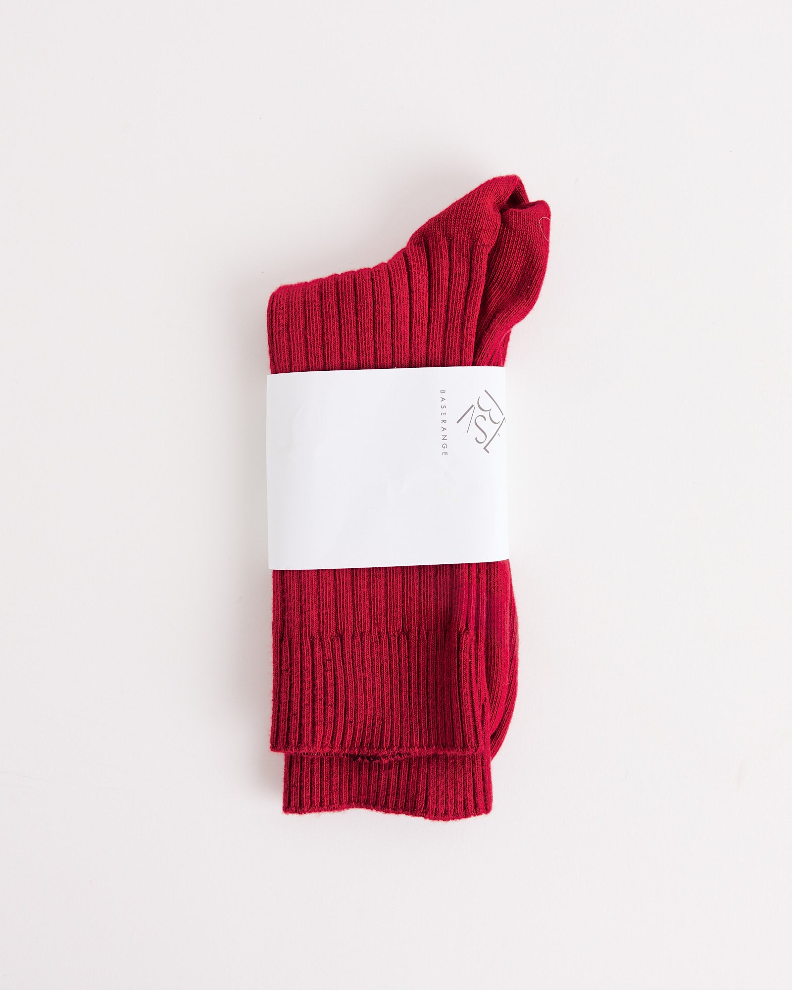 Baserange Rib Overankle Socks Pair Red - Pair Red / 36/39 (273776)