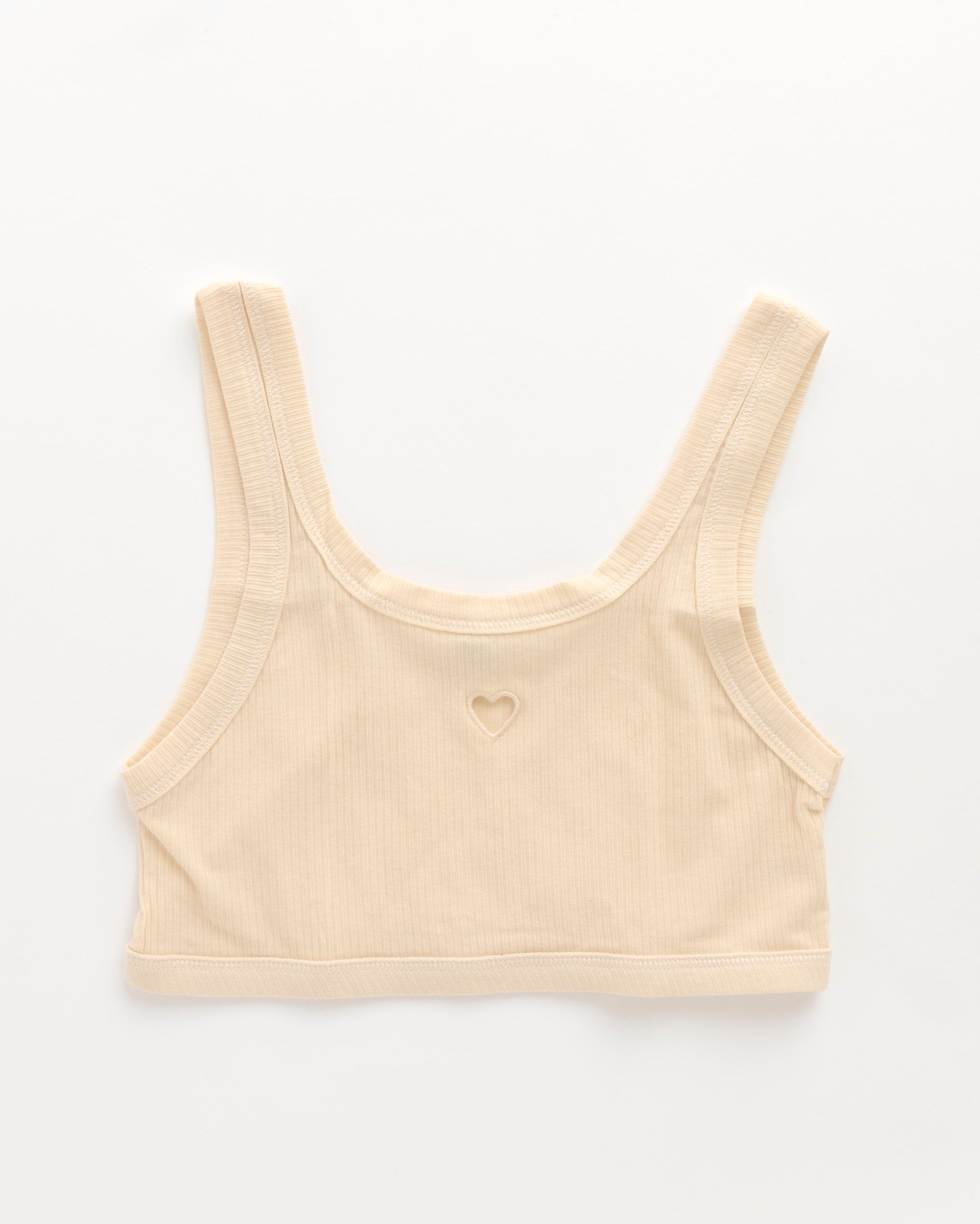 Heart Bra in Undyed - Undyed / S (273790)