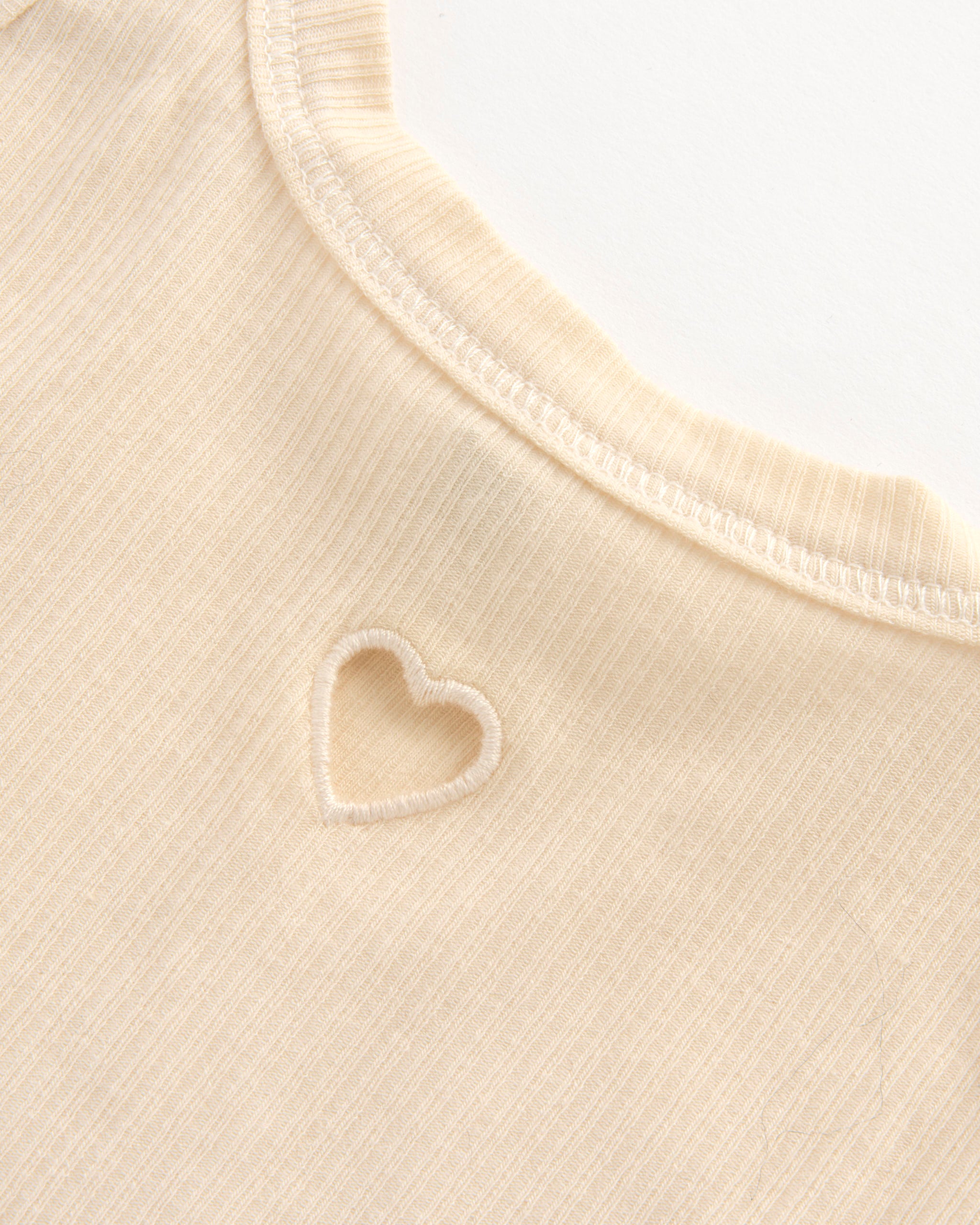 Heart Bra in Undyed - Undyed / S (273790)