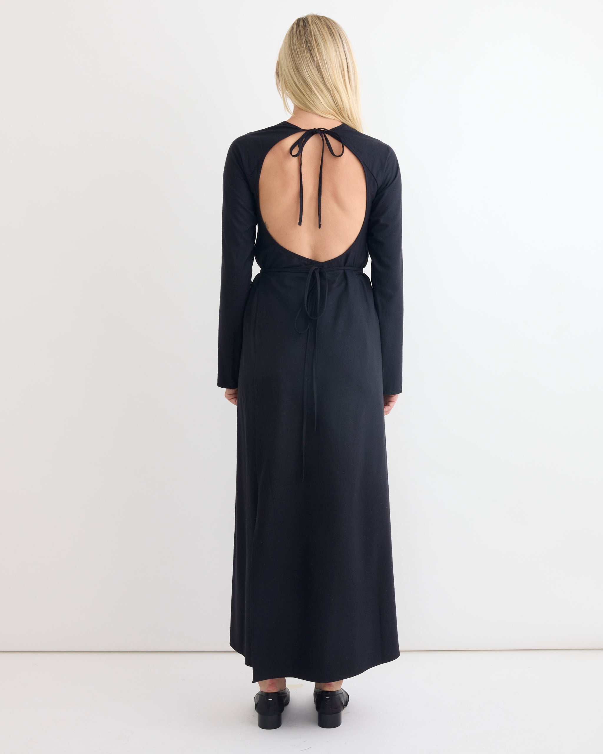 Apron Dress in Black - Black / S (273819)